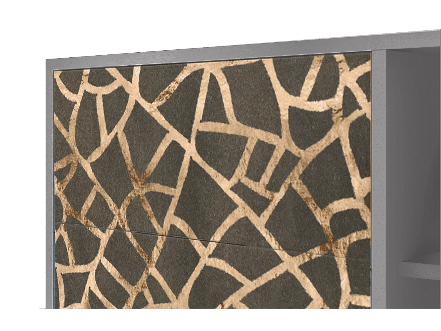 Buffet - 125x98x48 cm - BS2 - Enlarged Leaf, Gris