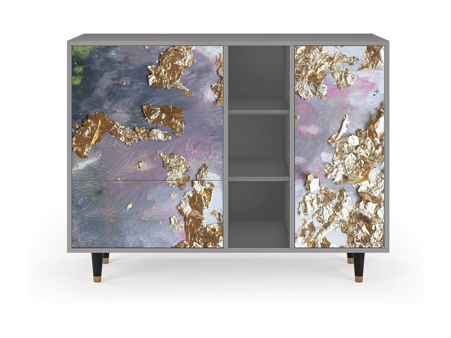 Aparador - 125x98x48 cm - BS2 - Planet Earth, Gris