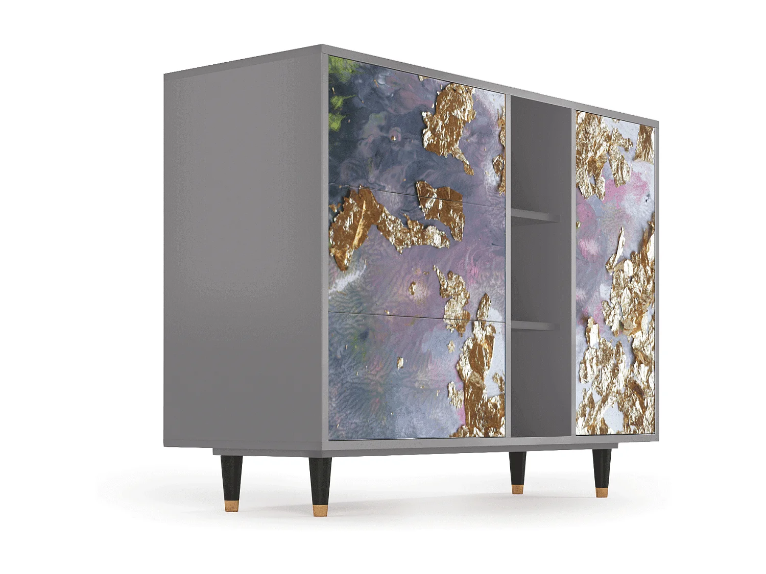 Aparador - 125x98x48 cm - BS2 - Planet Earth, Gris