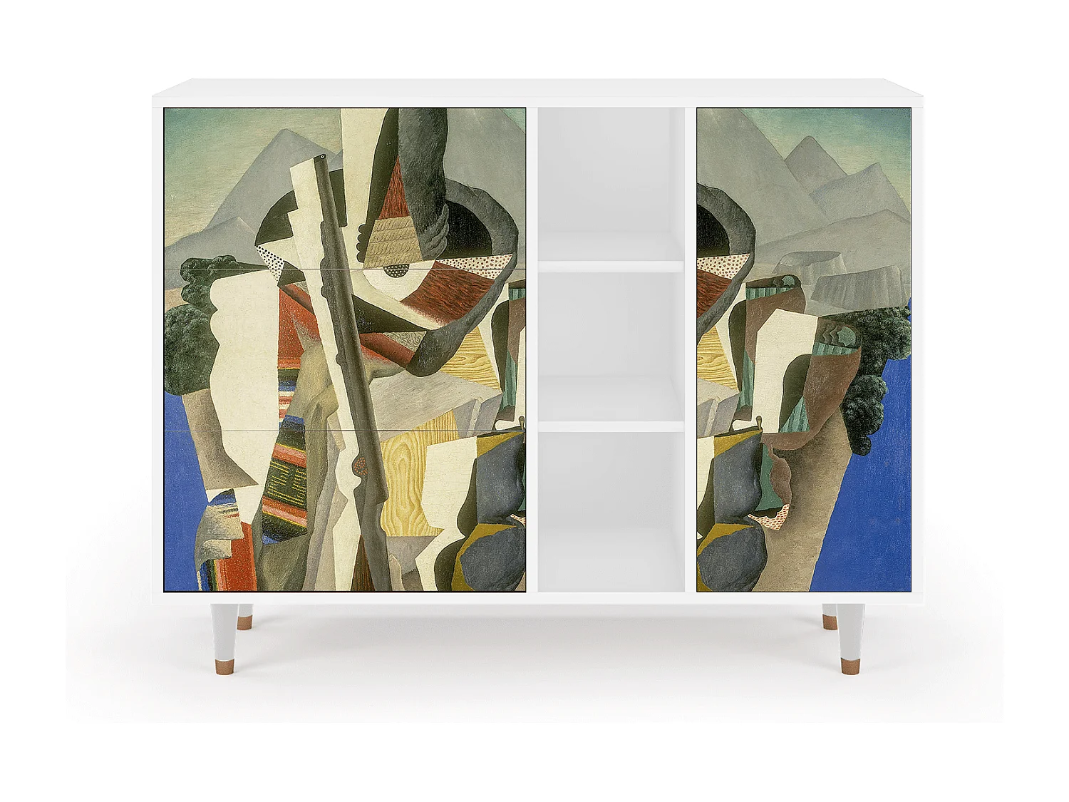 Aparador - 125x98x48 cm - BS2 - The Cubist Paintings , Blanco