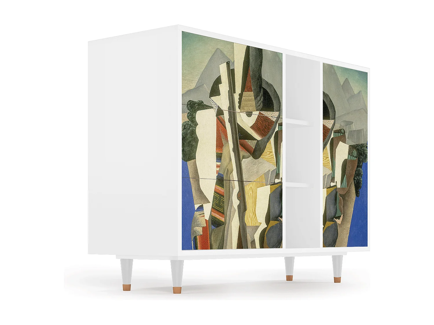 Aparador - 125x98x48 cm - BS2 - The Cubist Paintings , Blanco