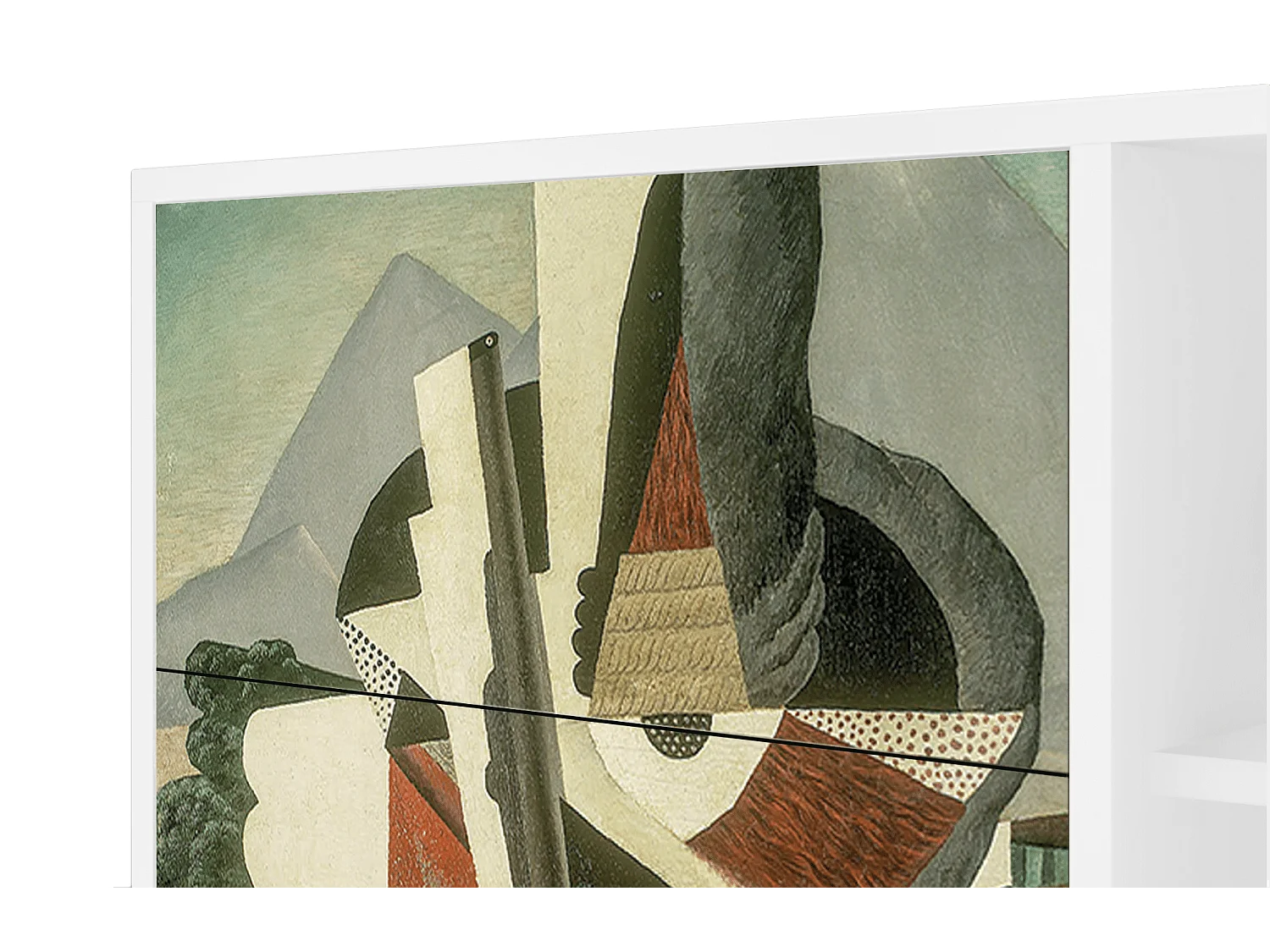 Buffet - 125x98x48 cm - BS2 - The Cubist Paintings , Blanc