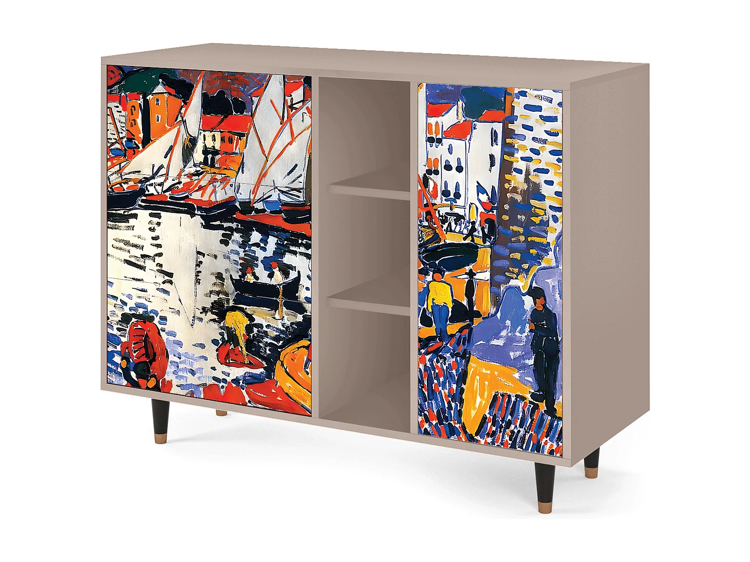 Aparador - 125x98x48 cm - BS2 - Le Séchage des voiles , Latte