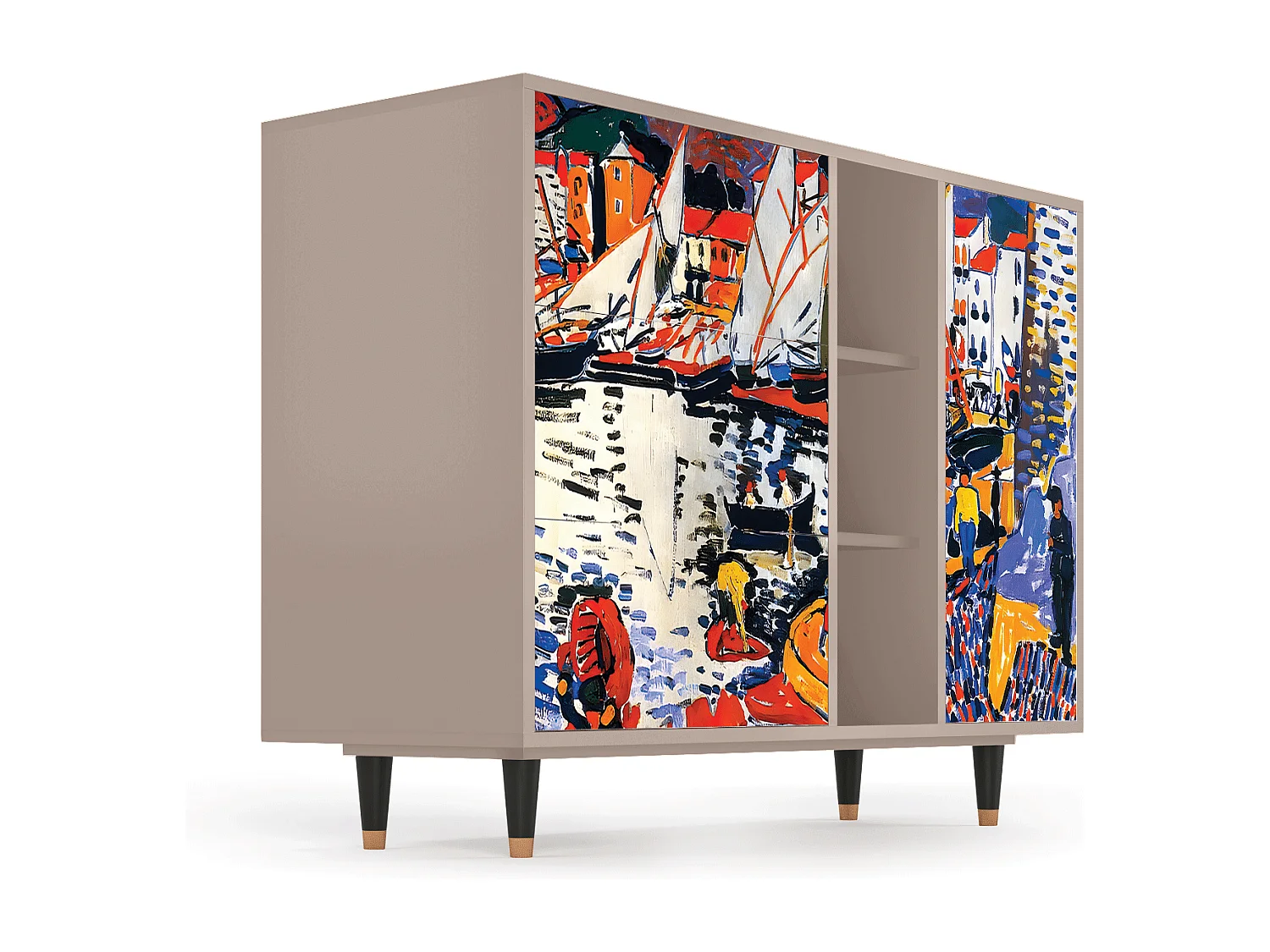 Aparador - 125x98x48 cm - BS2 - Le Séchage des voiles , Latte