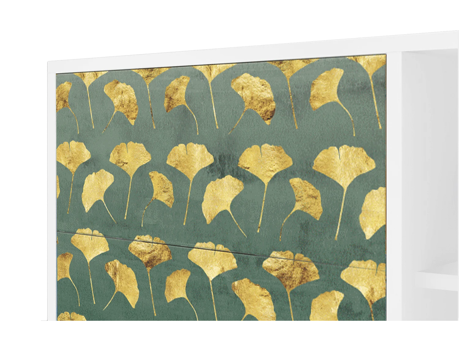 Credenza - 125x98x48 cm - BS2 - Gingko leaves, Bianco