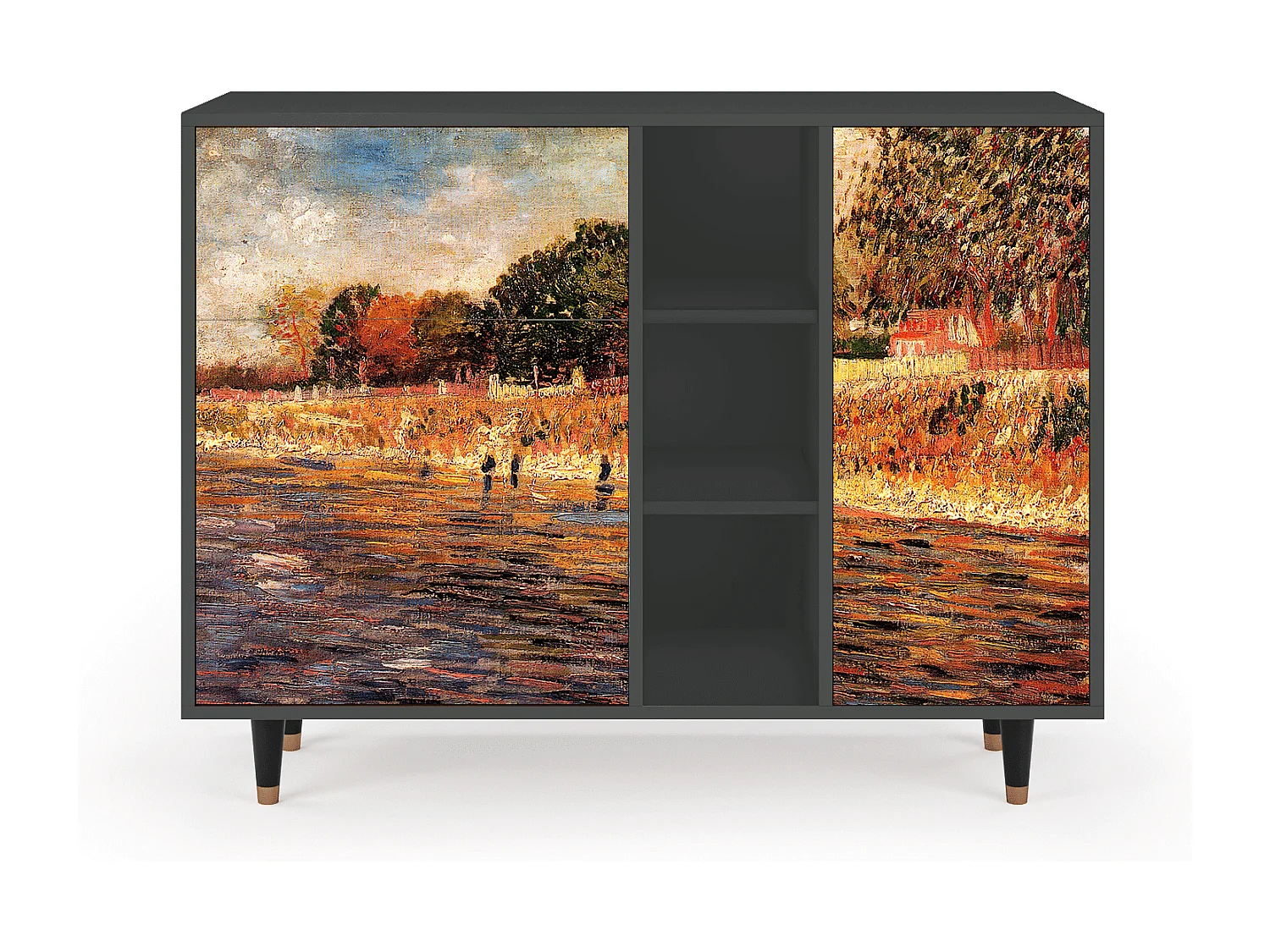 Credenza - 125x98x48 cm - BS2 - The Banks, Antracite