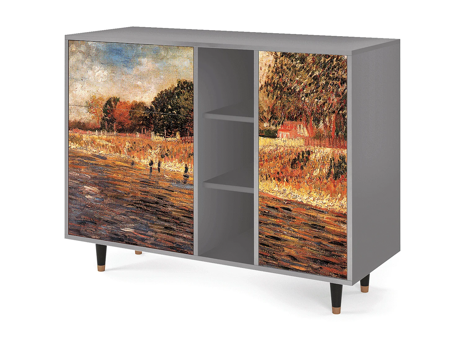 Dressoir - 125x98x48 cm - BS2 - The Banks, Grijs