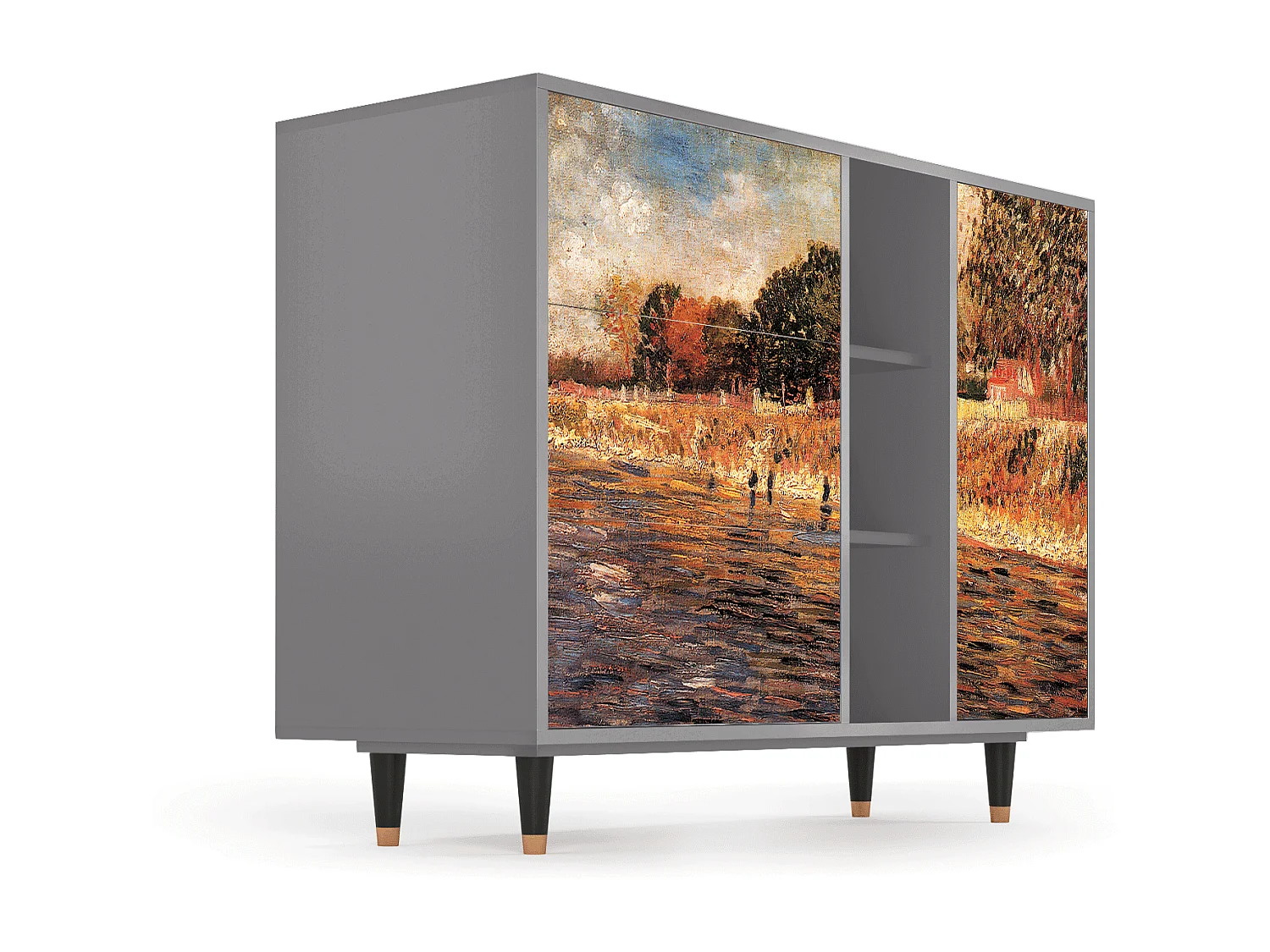 Dressoir - 125x98x48 cm - BS2 - The Banks, Grijs