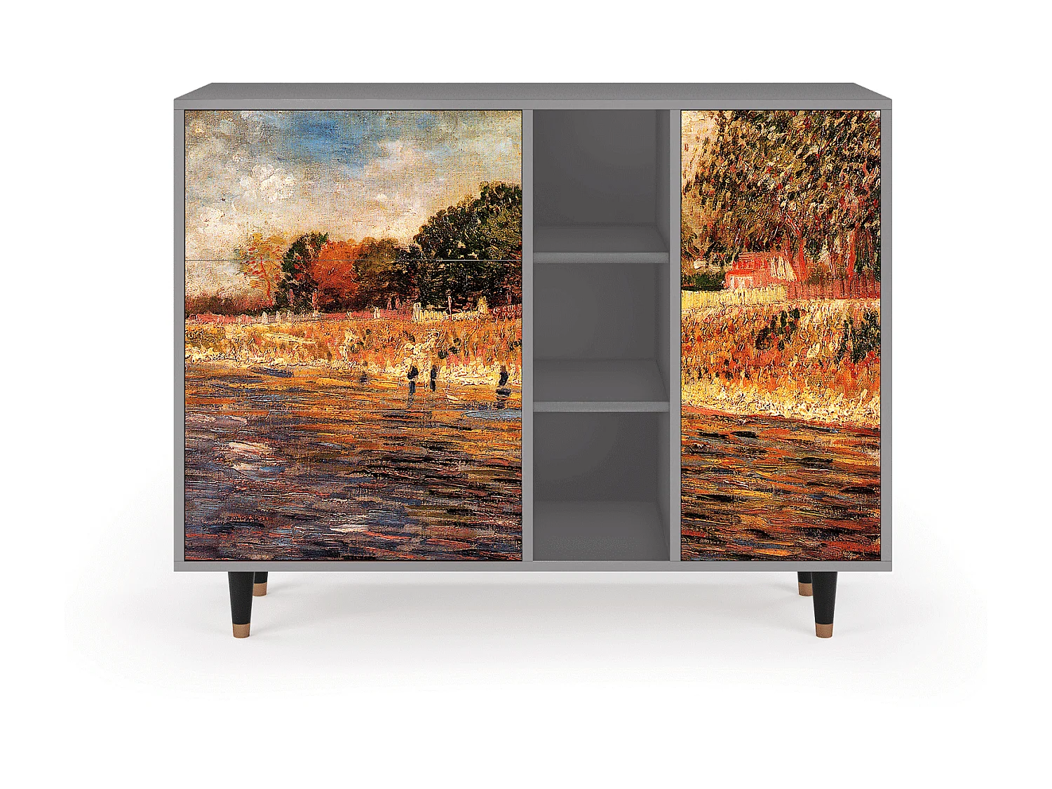 Buffet - 125x98x48 cm - BS2 - The Banks, Gris