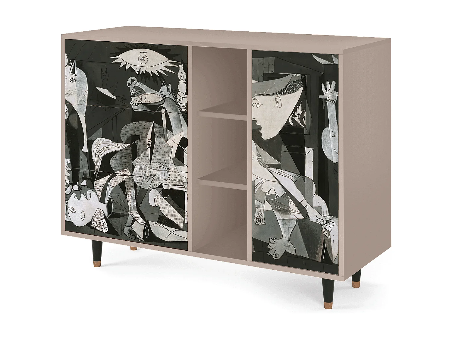 Buffet - 125x98x48 cm - BS2 - Guernica by Picasso, Latte