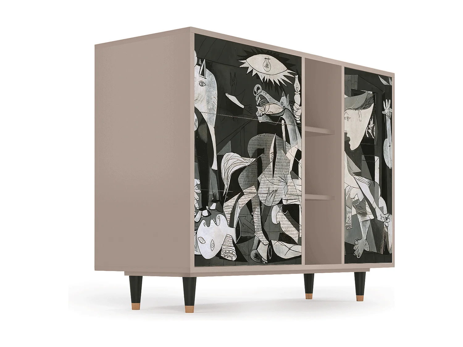 Buffet - 125x98x48 cm - BS2 - Guernica by Picasso, Latte