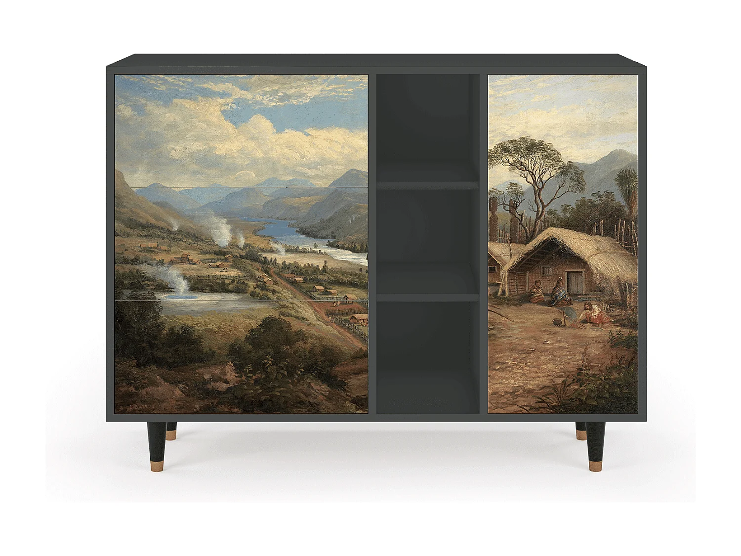 Buffet - 125x98x48 cm - BS2 - View Across the Plains , Anthracite