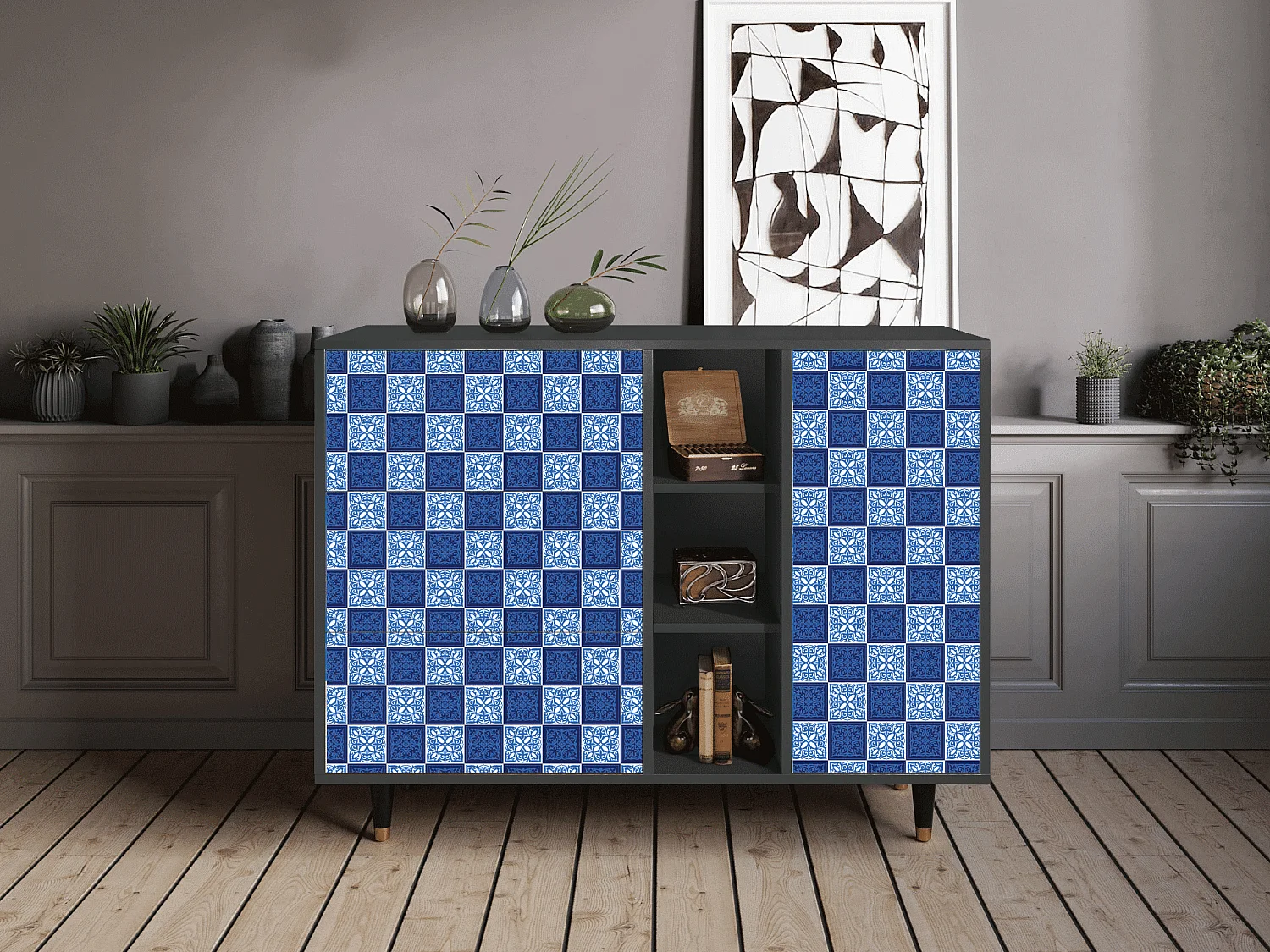 Buffet - 125x98x48 cm - BS2 - Light Path, Anthracite