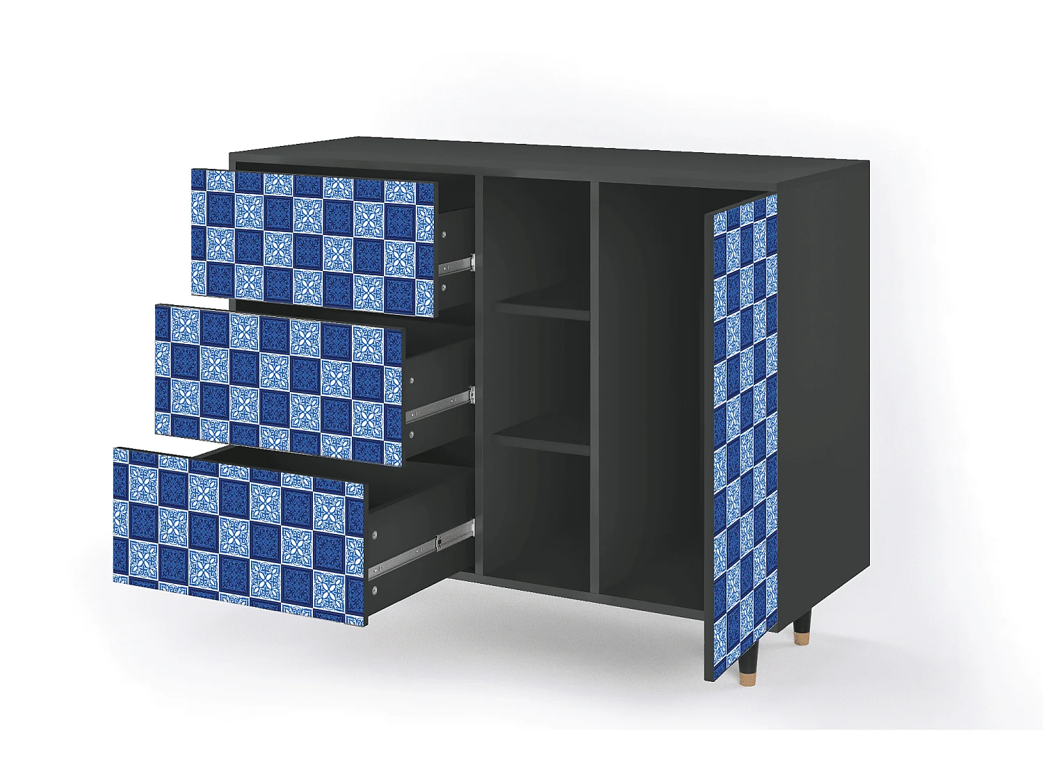 Buffet - 125x98x48 cm - BS2 - Light Path, Anthracite