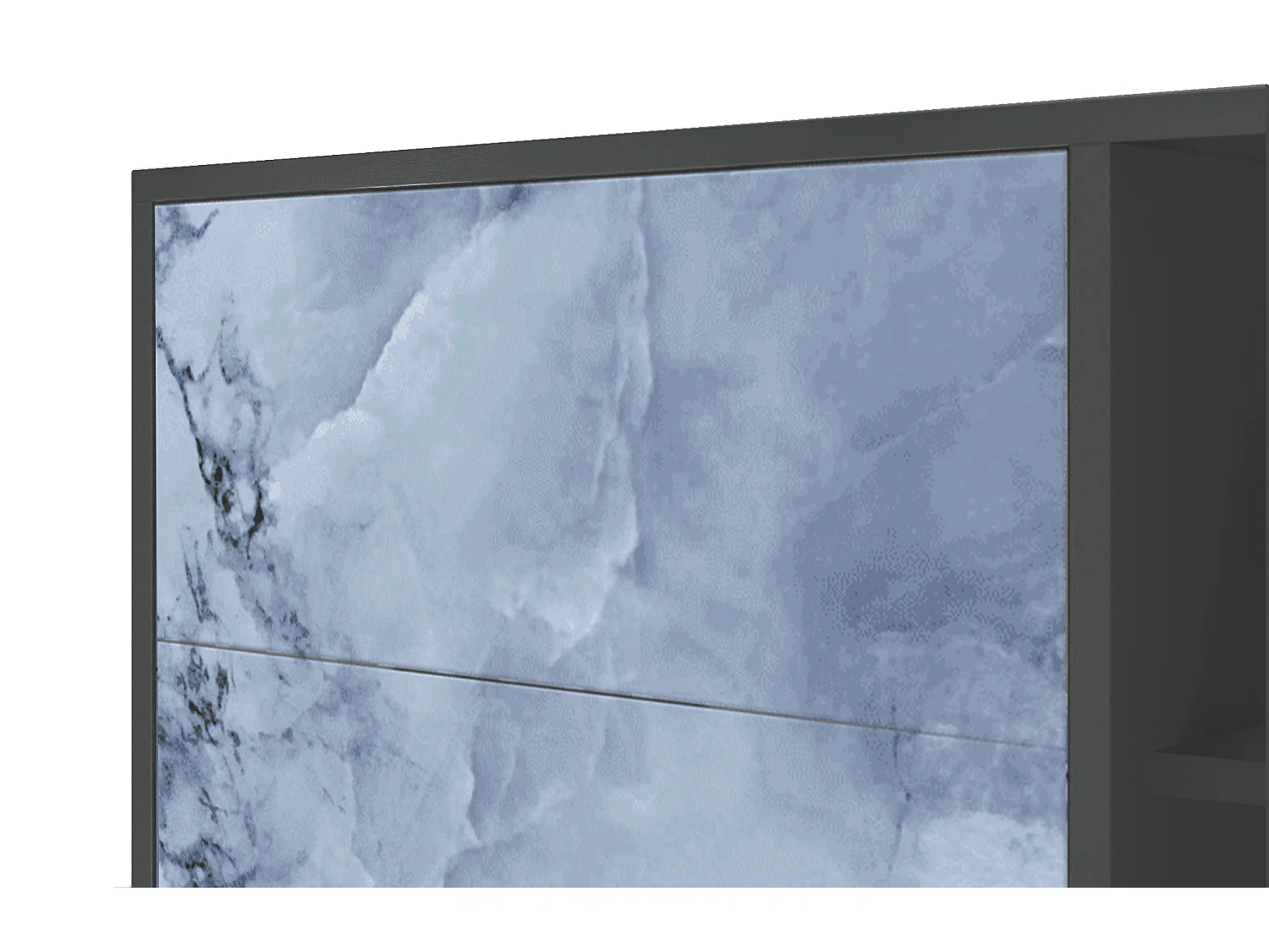 Buffet - 125x98x48 cm - BS2 - Feather Ice, Anthracite