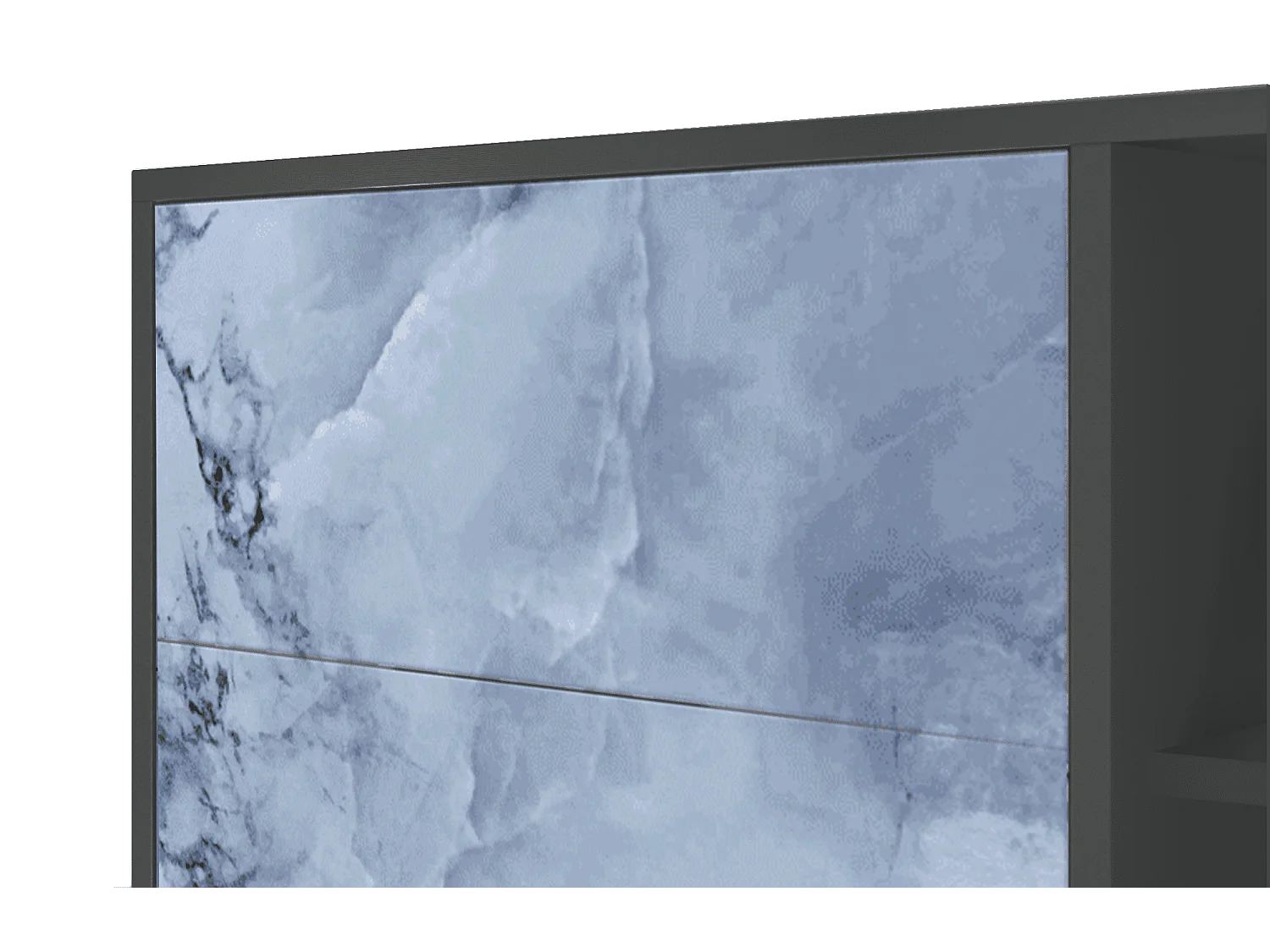 Buffet - 125x98x48 cm - BS2 - Feather Ice, Anthracite