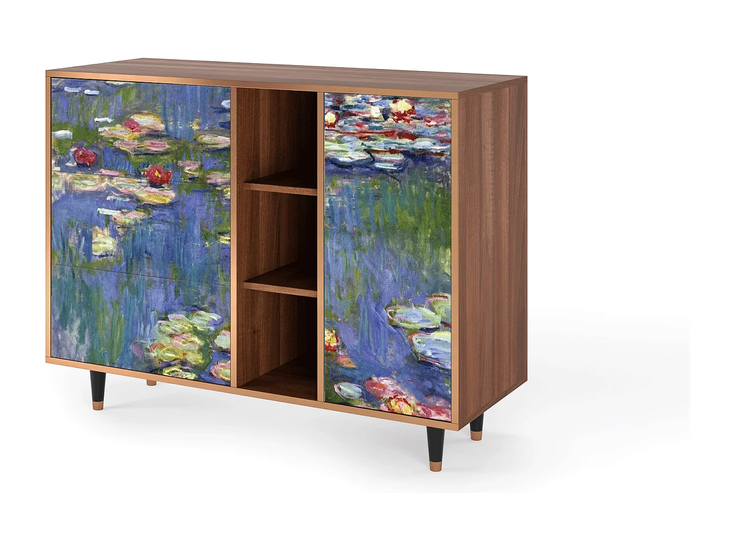 Aparador - 125x98x48 cm - BS2 - The water lily pond  , Nogal