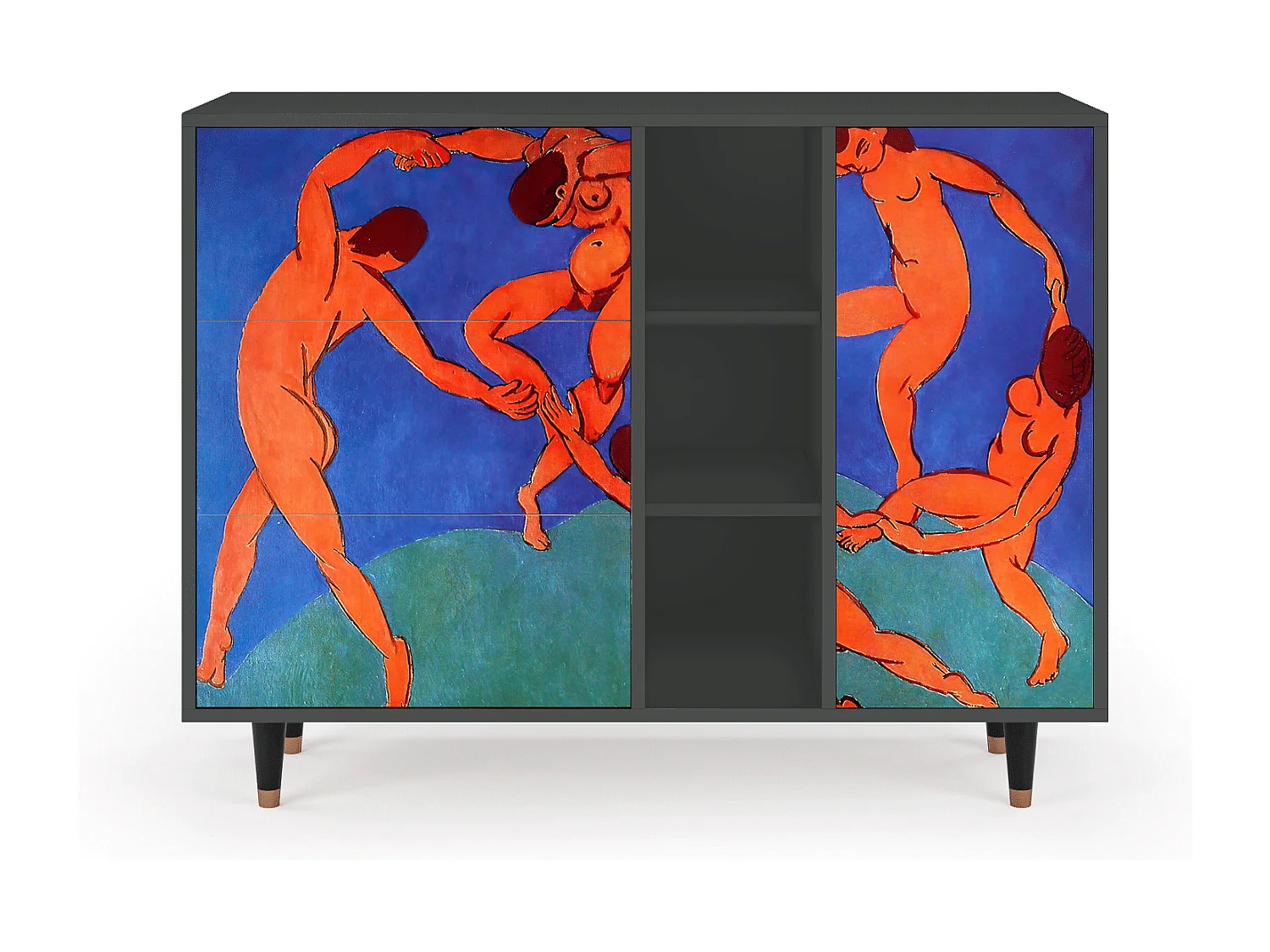 Buffet - 125x98x48 cm - BS2 - The Dance by Matisse , Anthracite