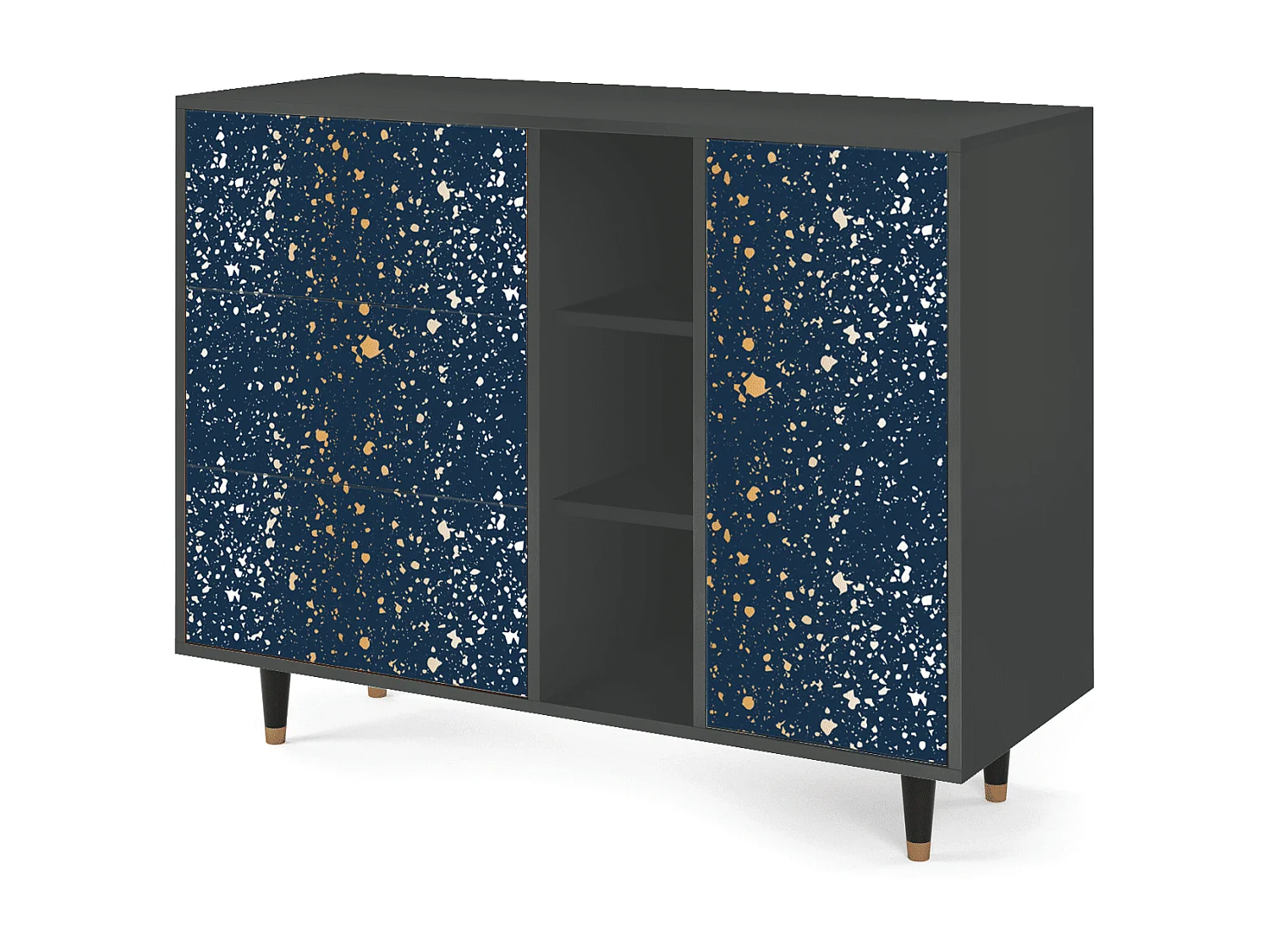 Buffet - 125x98x48 cm - BS2 - Starfall, Anthracite