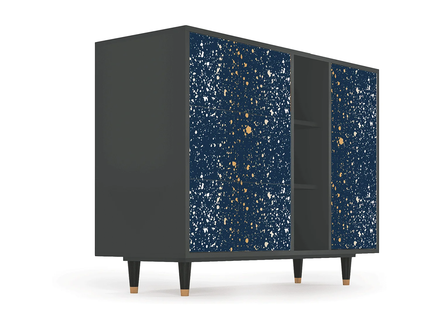 Buffet - 125x98x48 cm - BS2 - Starfall, Anthracite