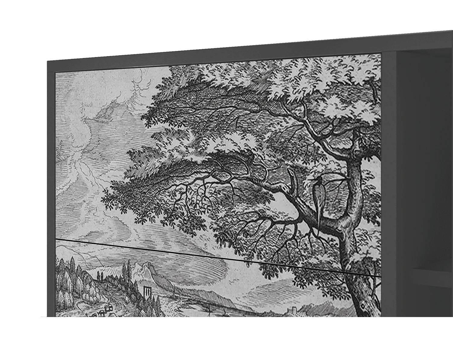 Credenza - 125x98x48 cm - BS2 - Milites Requiescentes, Antracite