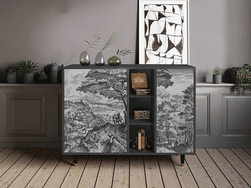 Credenza - 125x98x48 cm - BS2 - Milites Requiescentes, Antracite