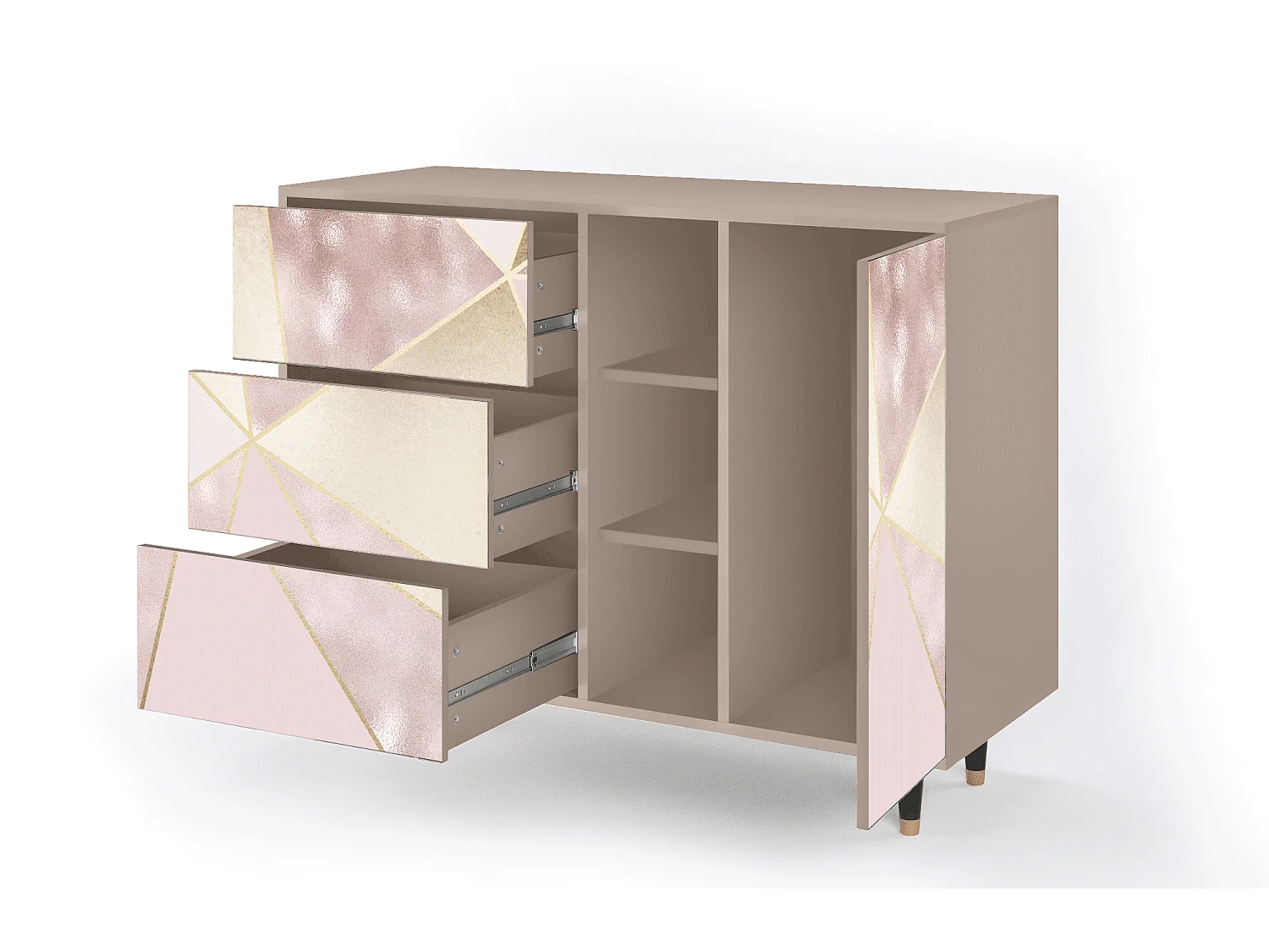 Buffet - 125x98x48 cm - BS2 - Cosmopolitan Diva, Latte