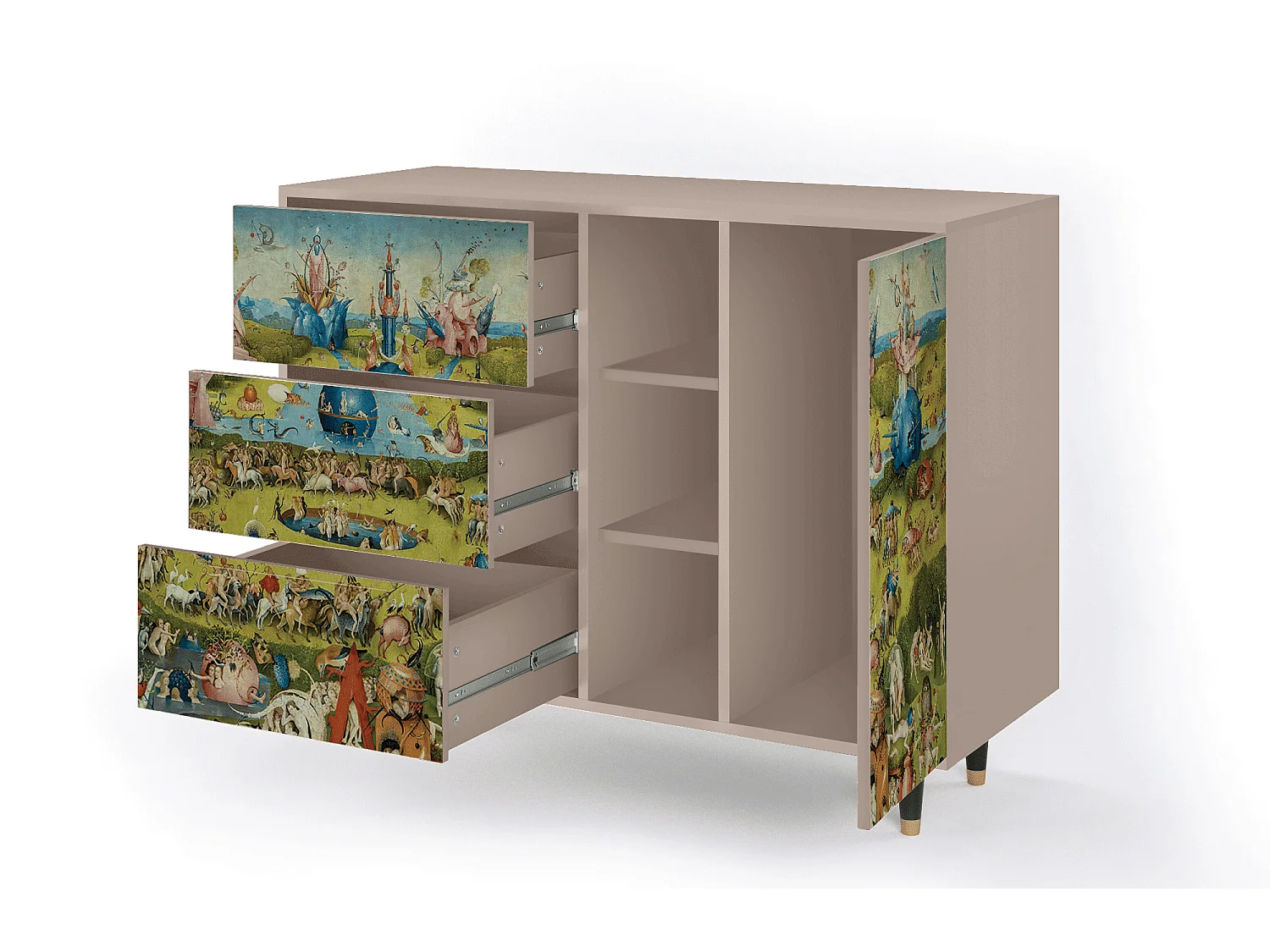 Buffet - 125x98x48 cm - BS2 - The Garden 2 by Bosch, Latte