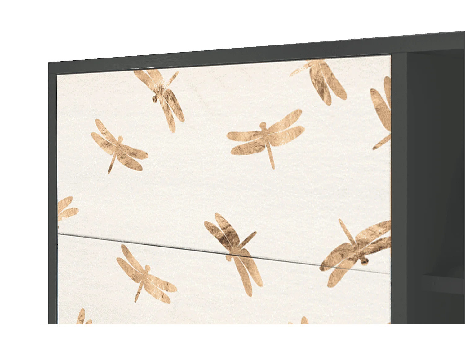 Buffet - 125x98x48 cm - BS2 - Nude Dragonflies, Anthracite