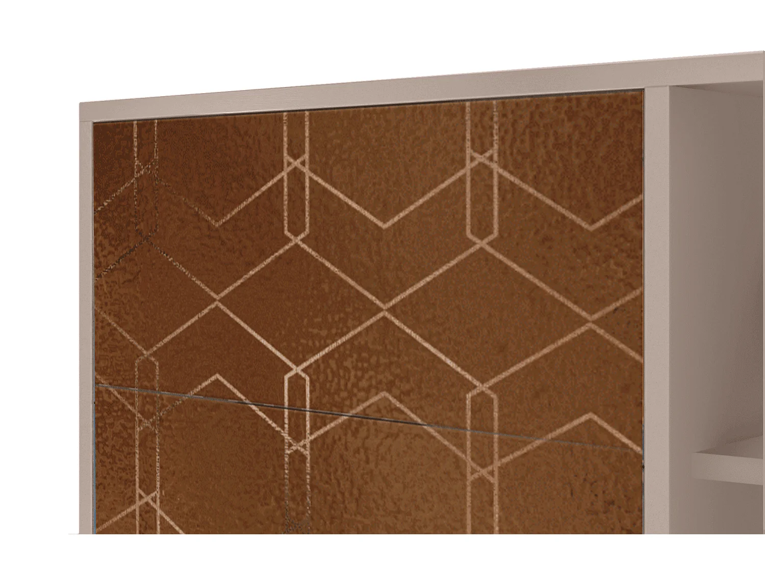 Aparador - 125x98x48 cm - BS2 - Chocolate Bar, Latte