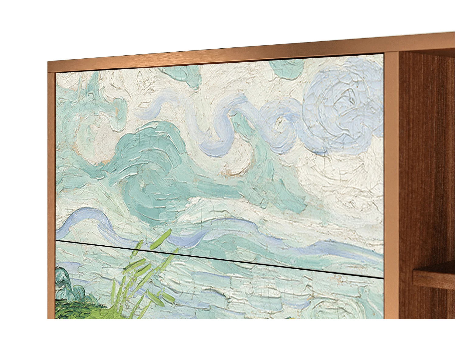 Buffet - 125x98x48 cm - BS2 - Green Wheat Fields, Noyer