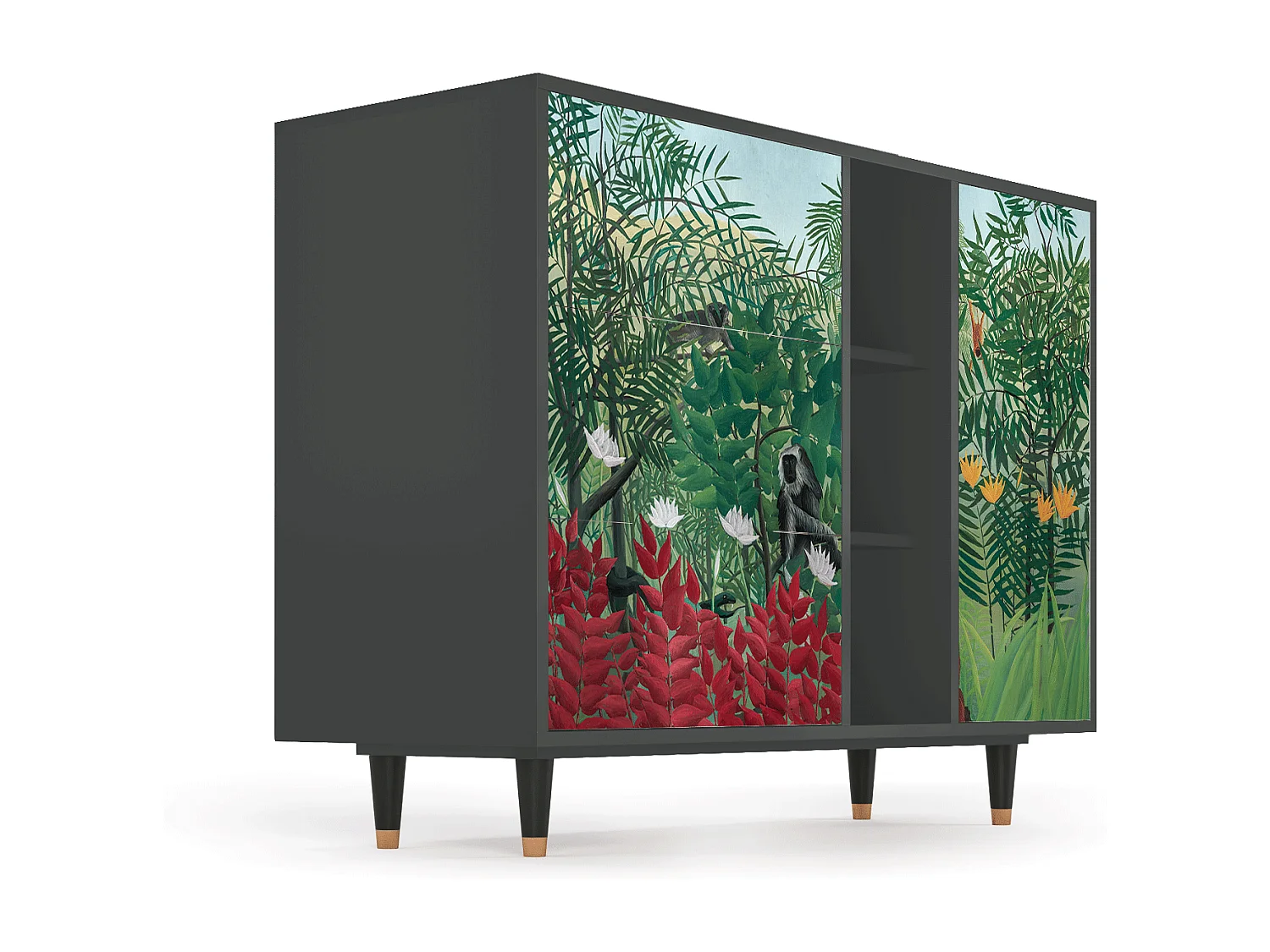 Buffet - 125x98x48 cm - BS2 - Jungles in Paris, Anthracite