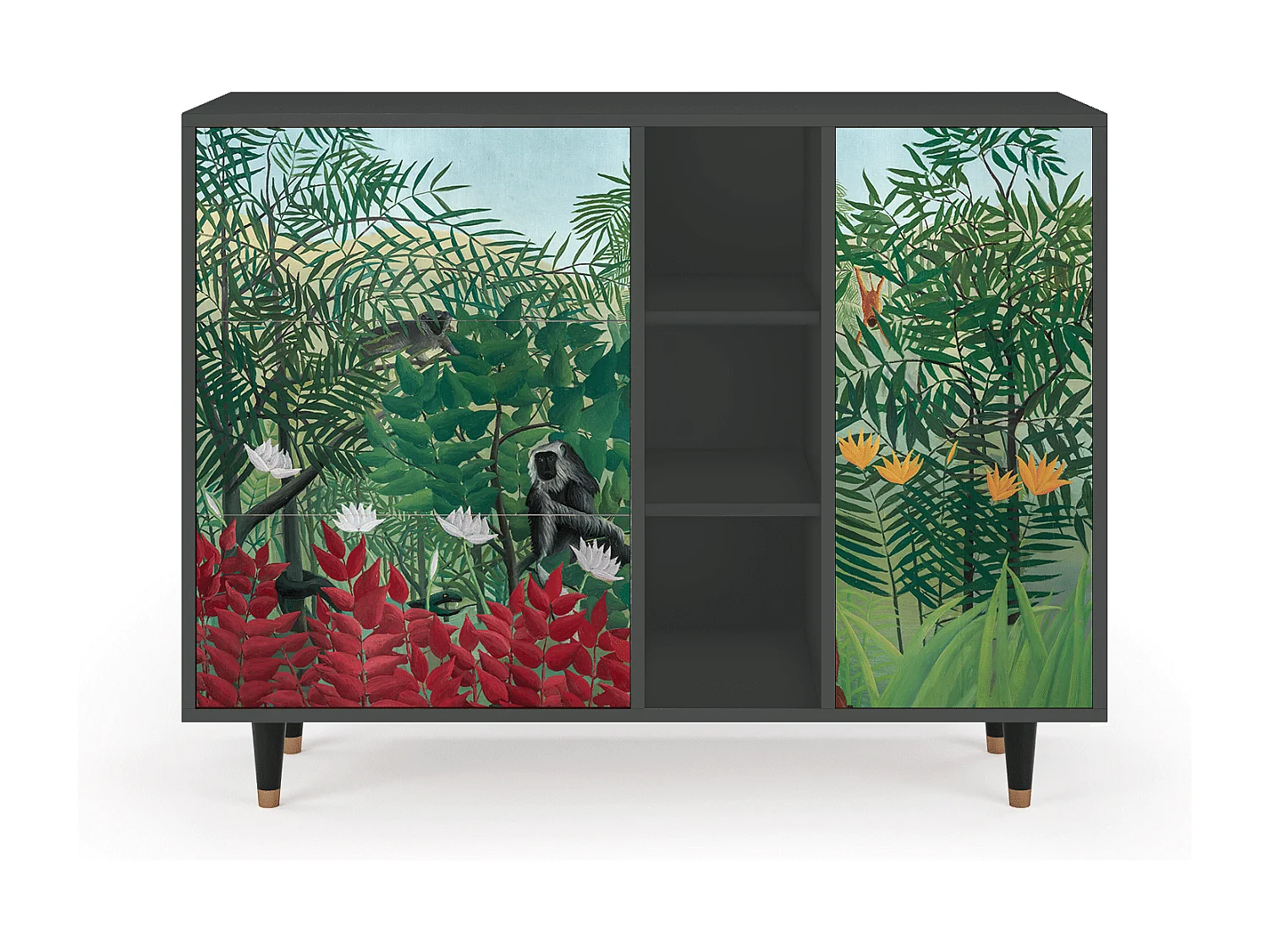 Credenza - 125x98x48 cm - BS2 - Jungles in Paris, Antracite