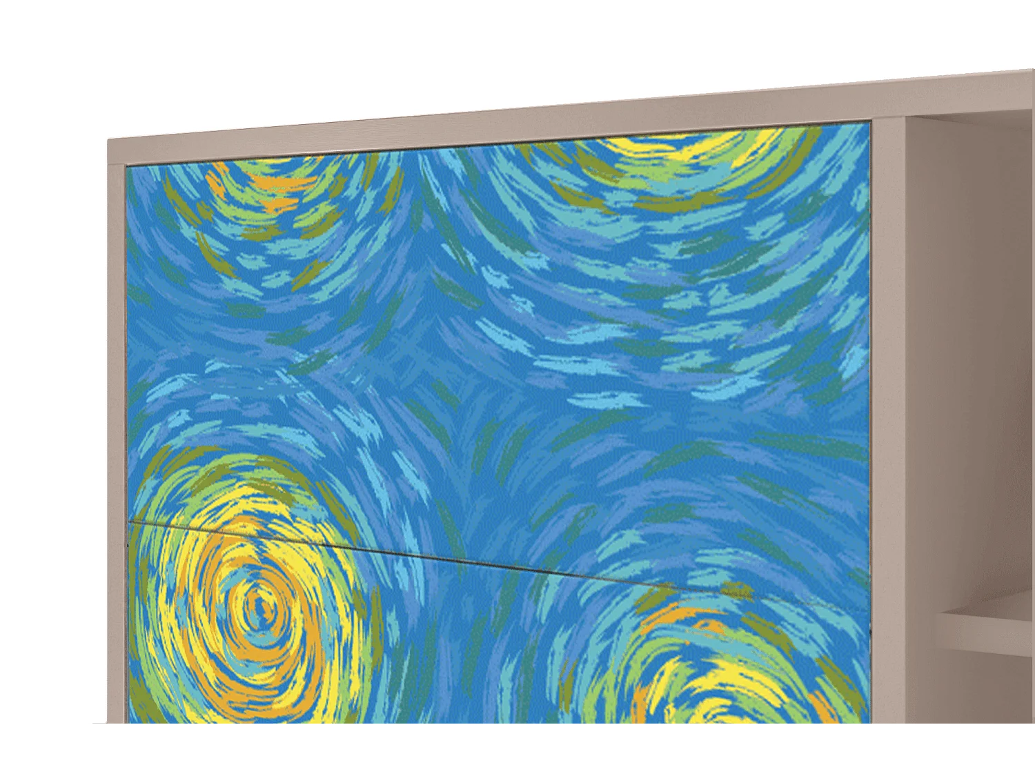 Aparador - 125x98x48 cm - BS2 - Van Gogh Lights, Latte