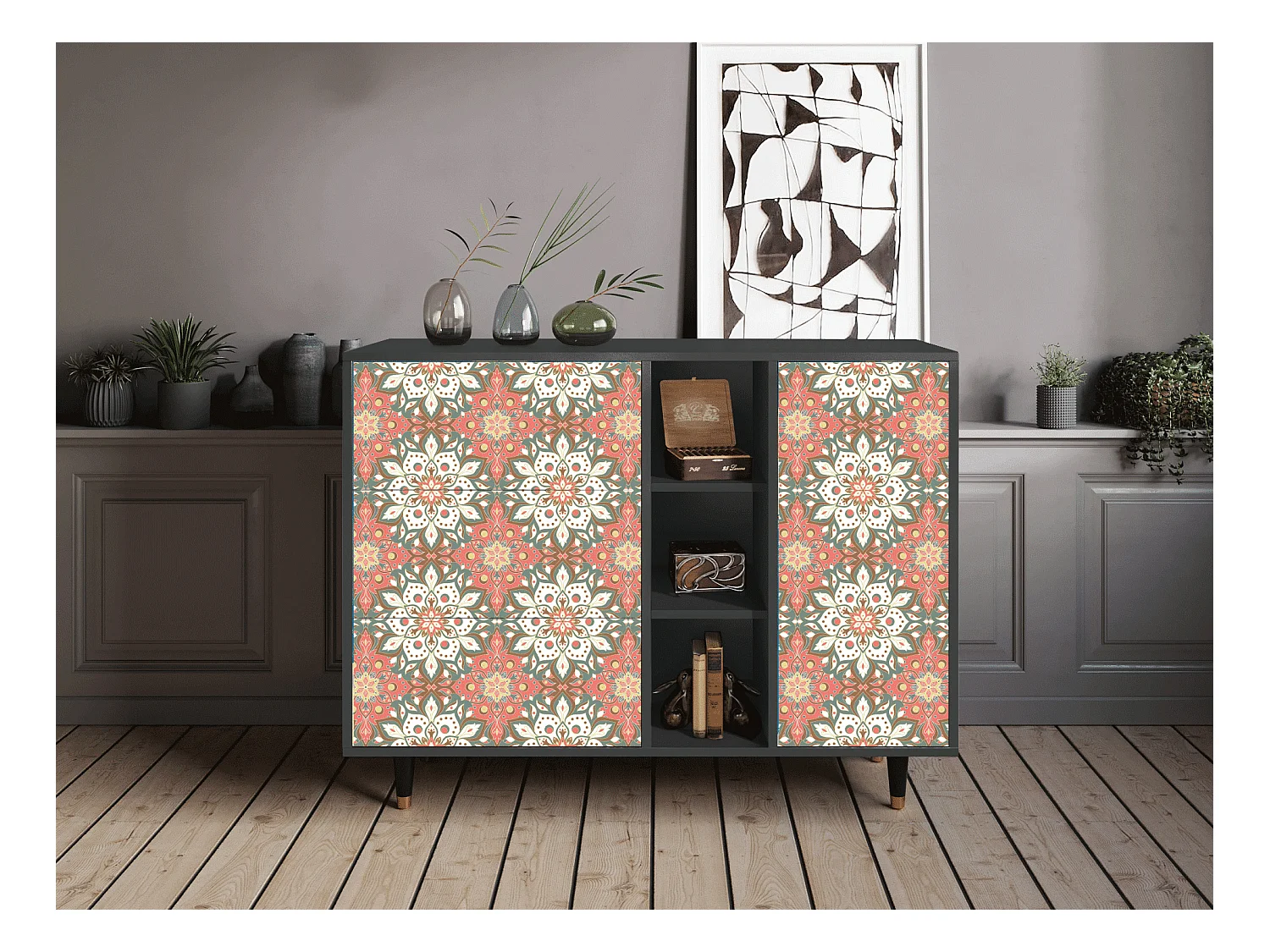 Buffet - 125x98x48 cm - BS2 - Peach Grove, Anthracite