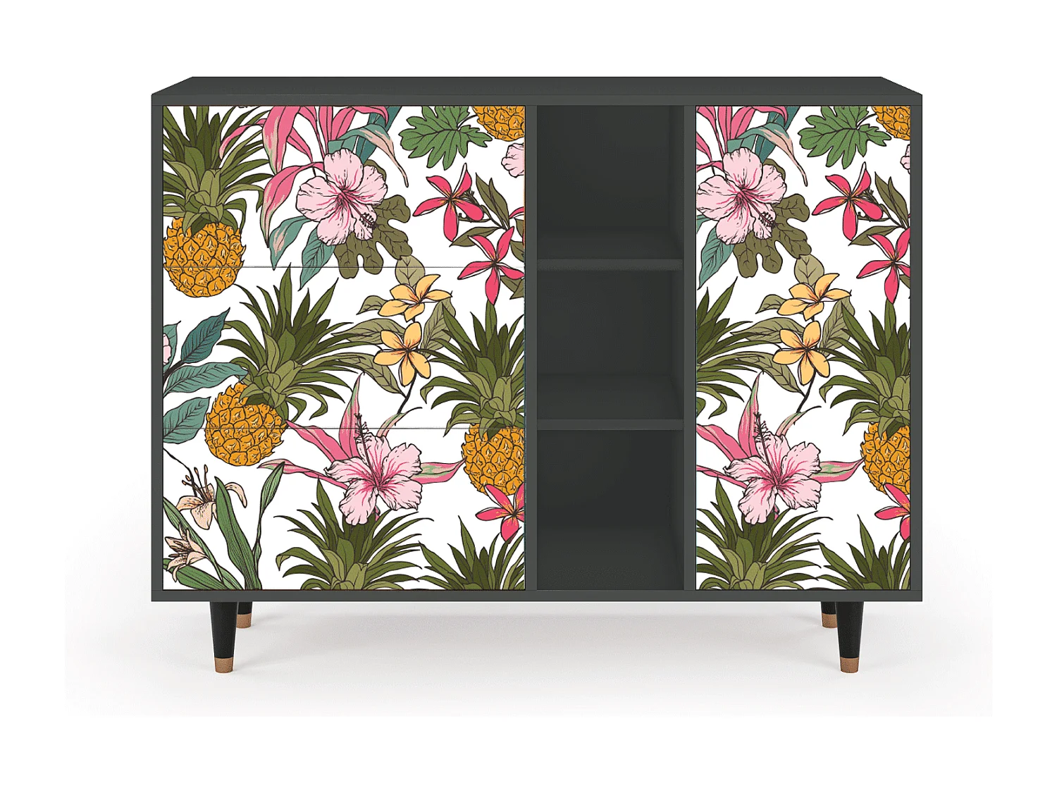 Sideboard - 125x98x48 cm - BS2 - Estival Fruit, Anthrazit