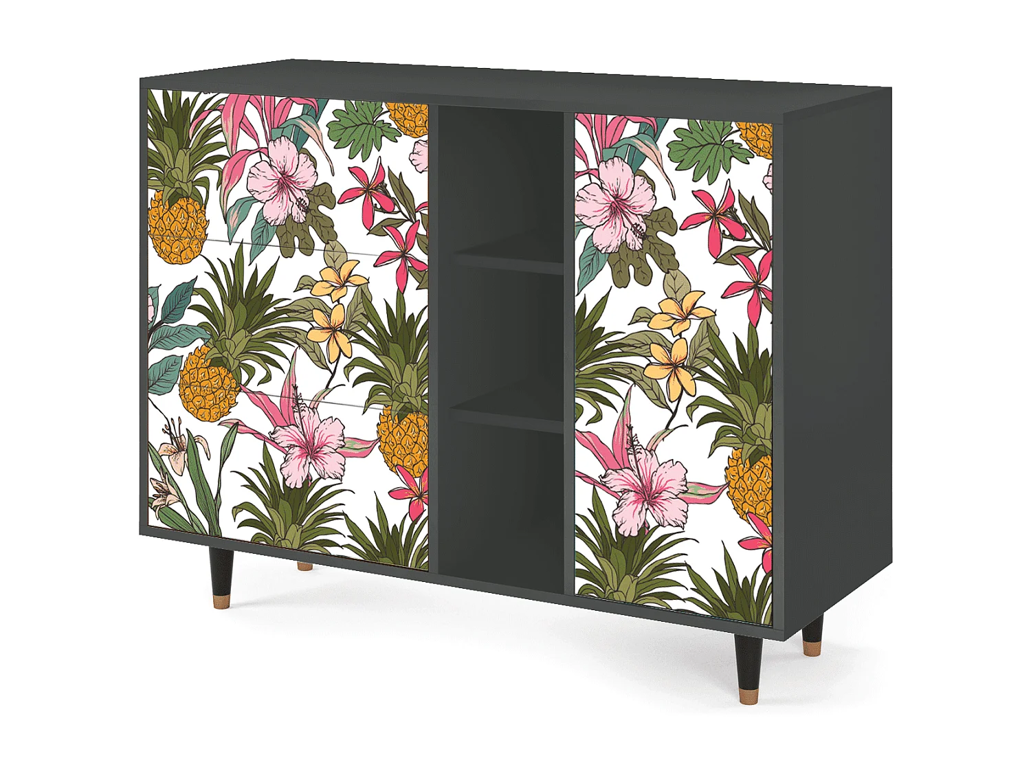 Sideboard - 125x98x48 cm - BS2 - Estival Fruit, Anthrazit