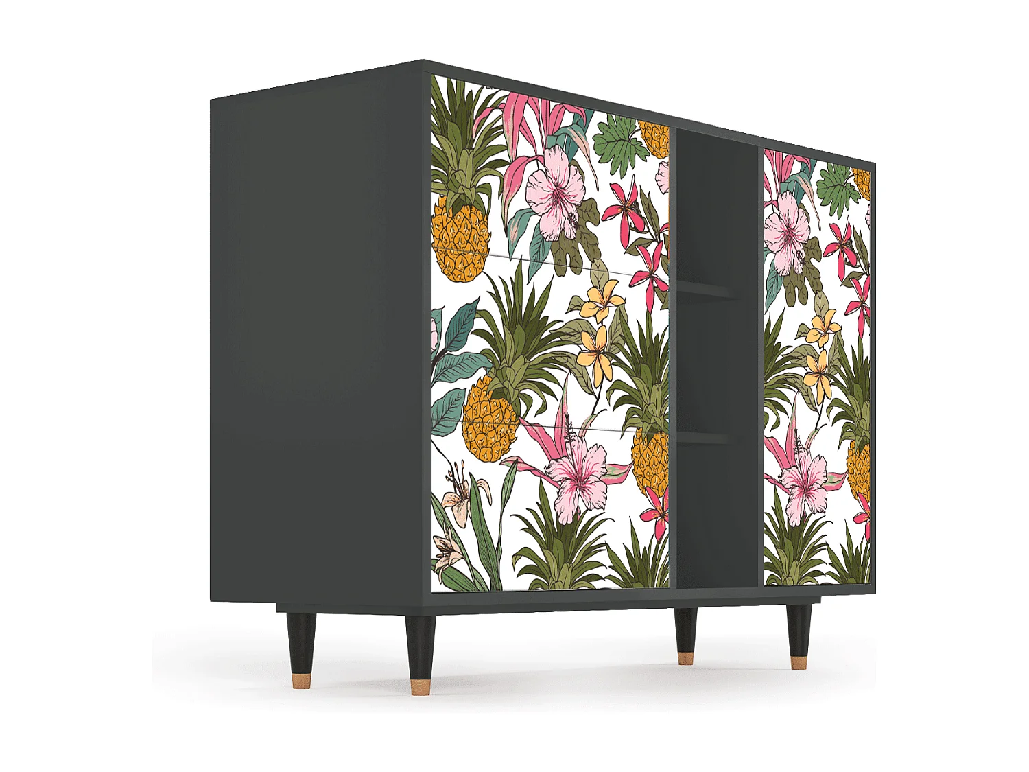 Sideboard - 125x98x48 cm - BS2 - Estival Fruit, Anthrazit