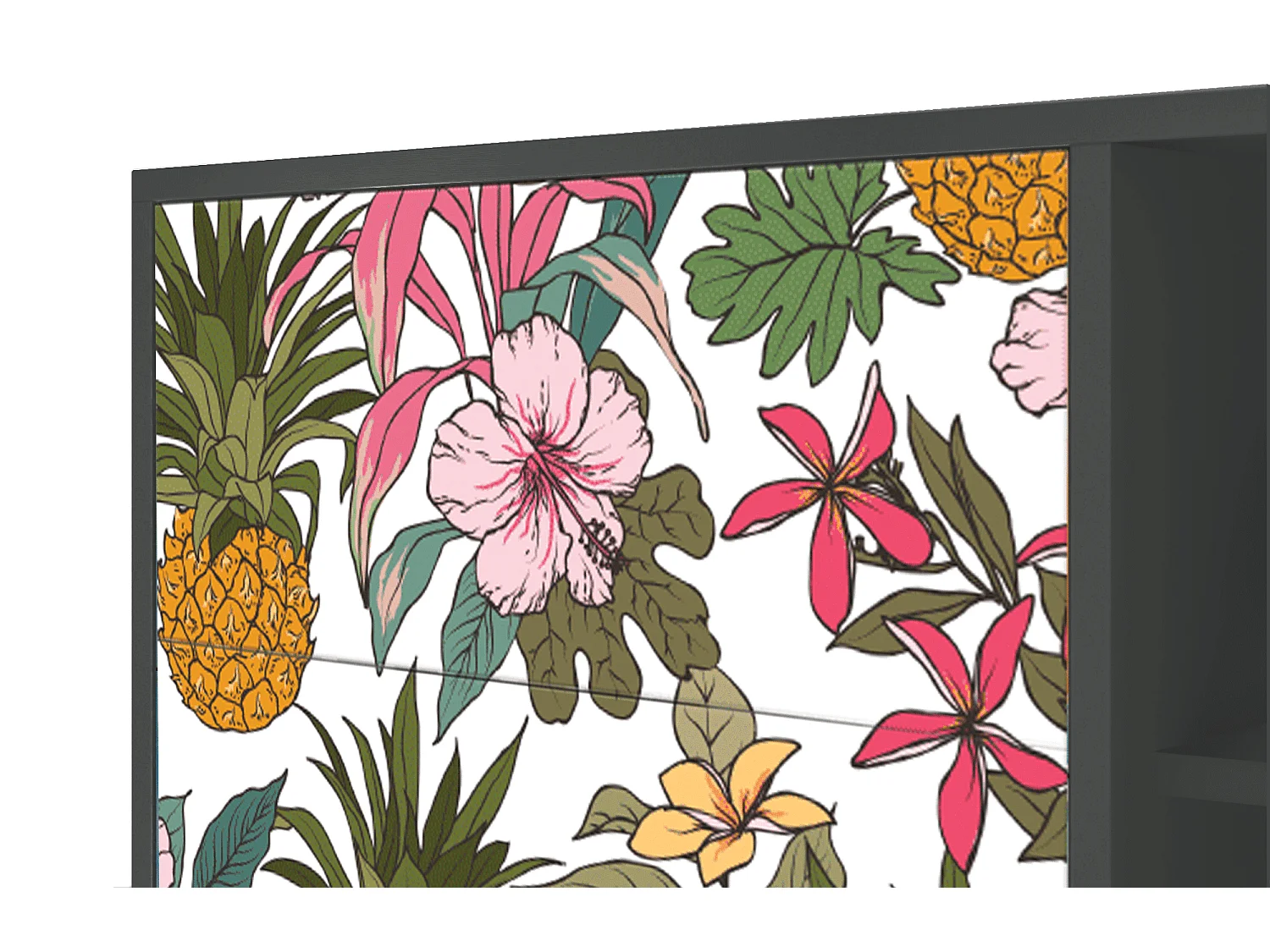 Sideboard - 125x98x48 cm - BS2 - Estival Fruit, Anthrazit