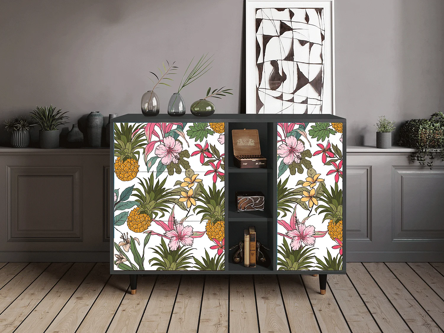 Buffet - 125x98x48 cm - BS2 - Estival Fruit, Anthracite