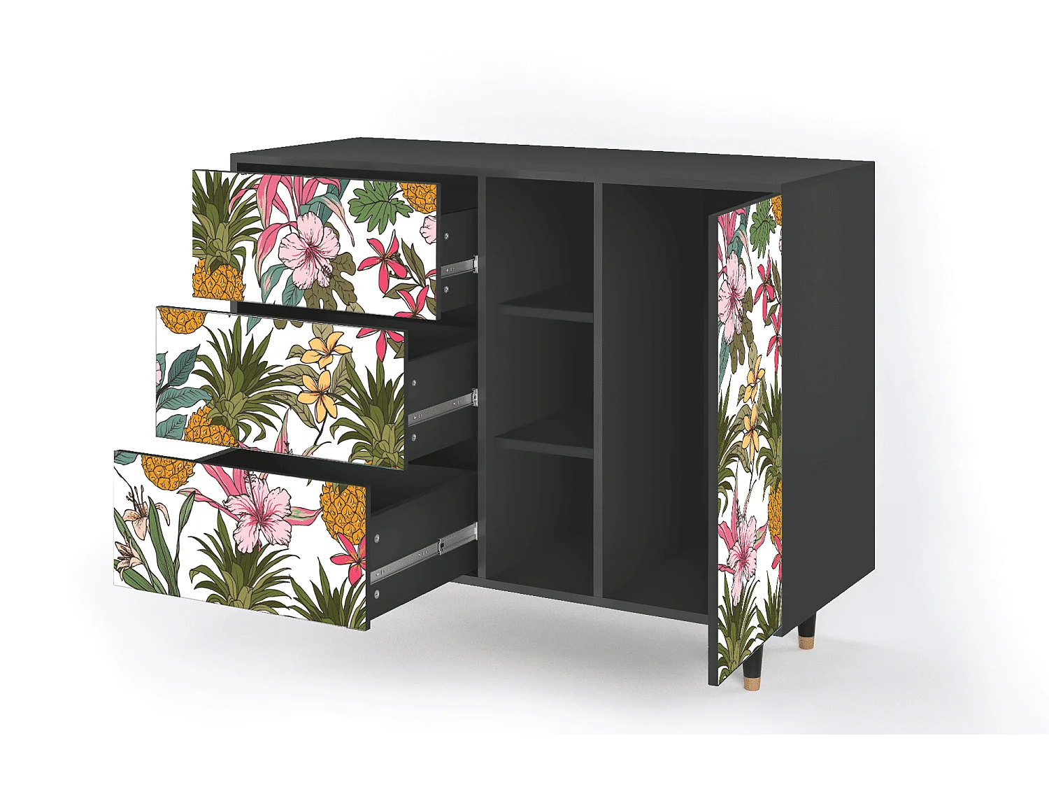 Buffet - 125x98x48 cm - BS2 - Estival Fruit, Anthracite