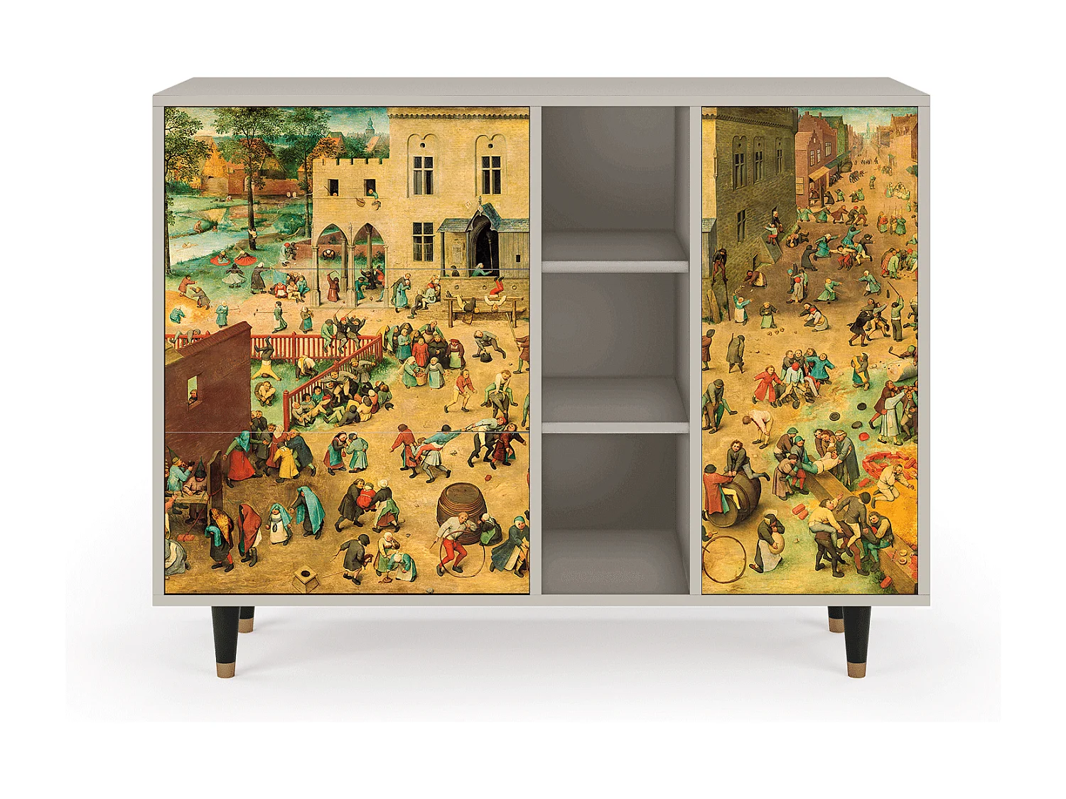 Kredens - 125x98x48 cm - BS2 - Children Games, Piaskowy