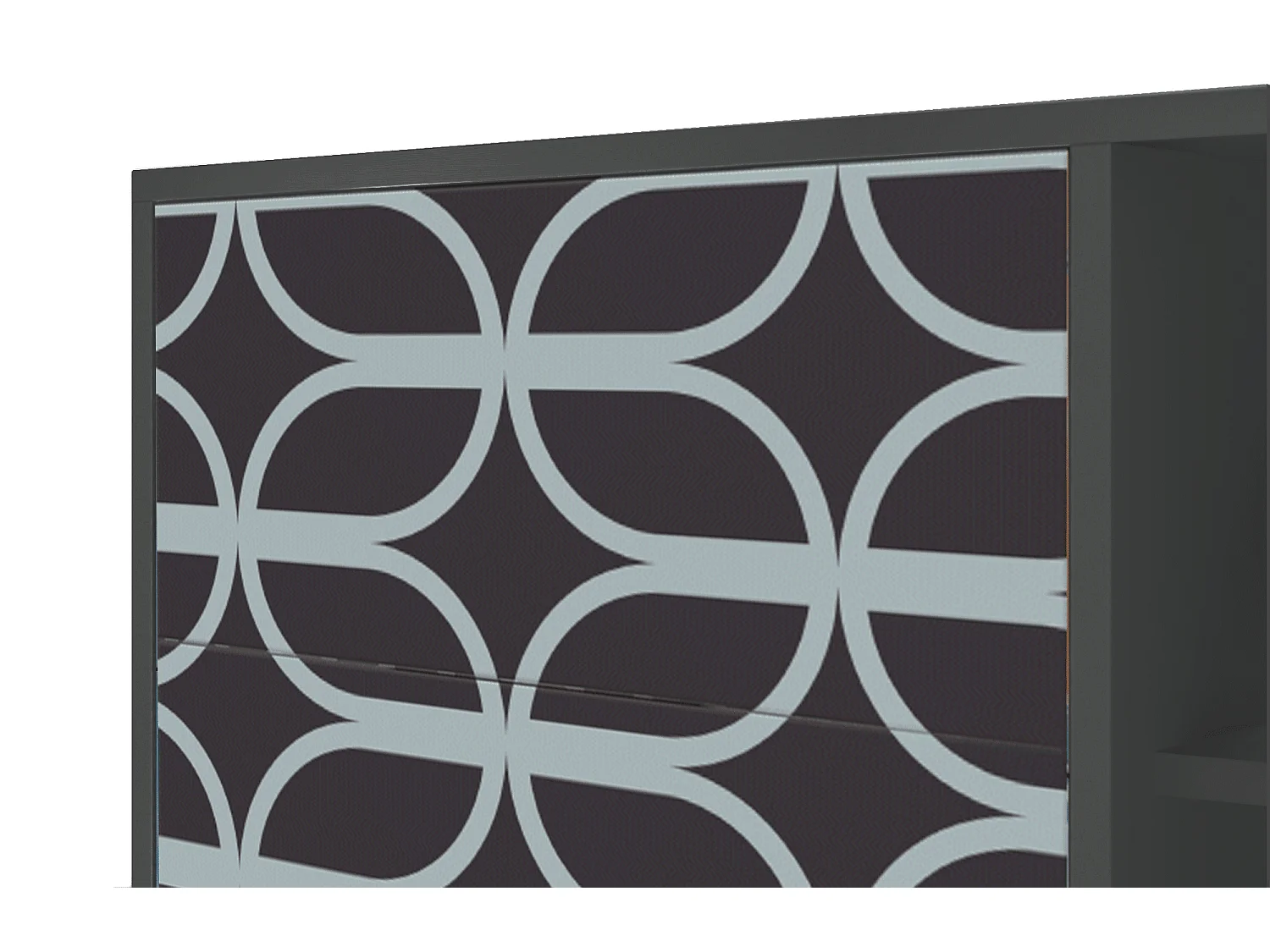 Credenza - 125x98x48 cm - BS2 - Braided Blue, Antracite