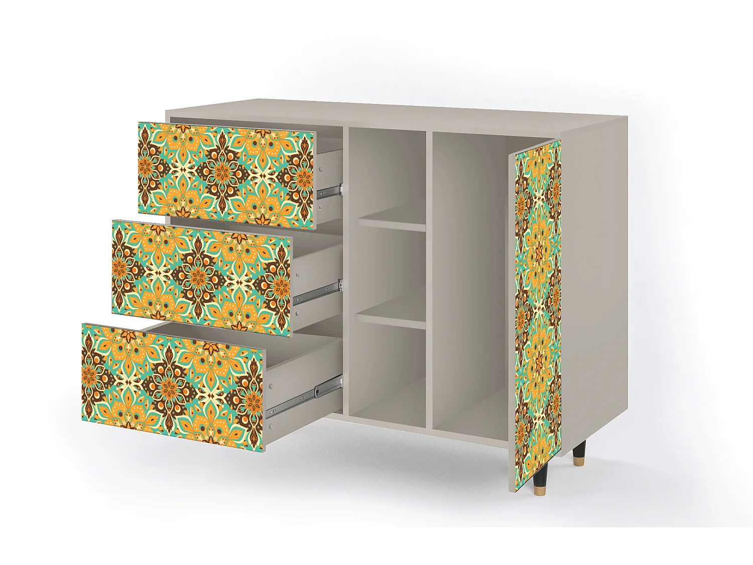 Aparador - 125x98x48 cm - BS2 - Indian Spices, Arena