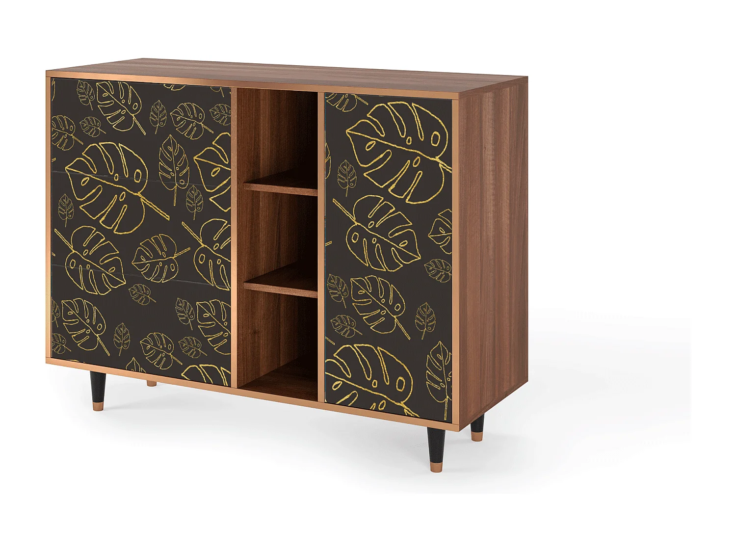 Credenza - 125x98x48 cm - BS2 - Fall Of The Leaves, Noce