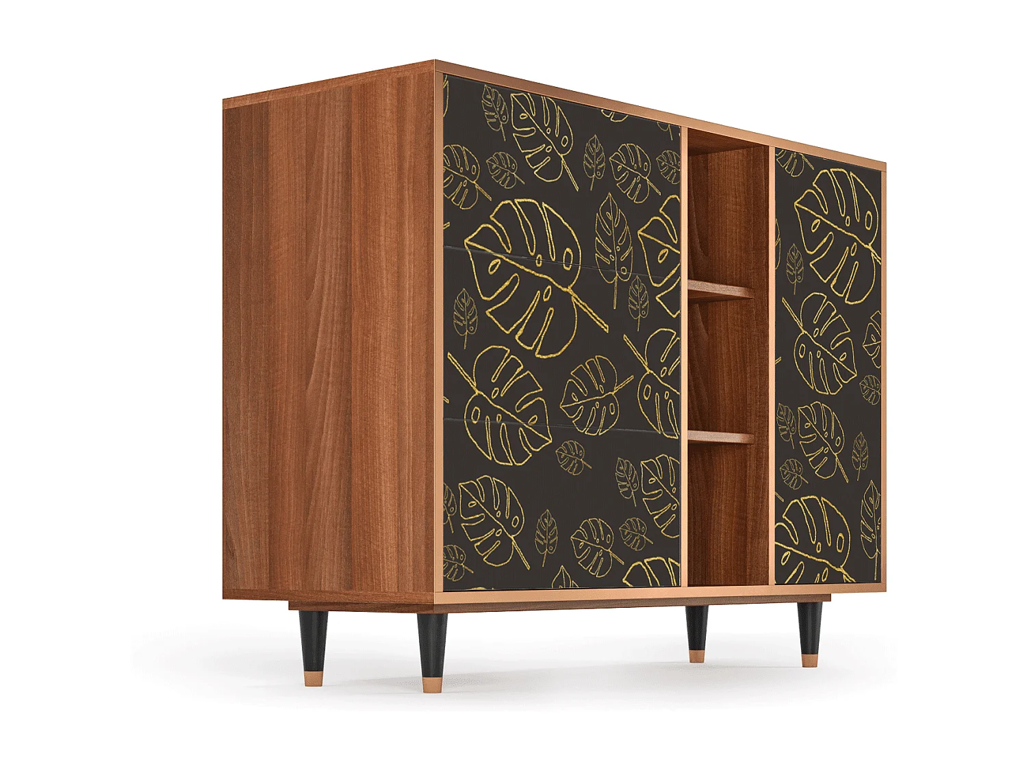 Credenza - 125x98x48 cm - BS2 - Fall Of The Leaves, Noce