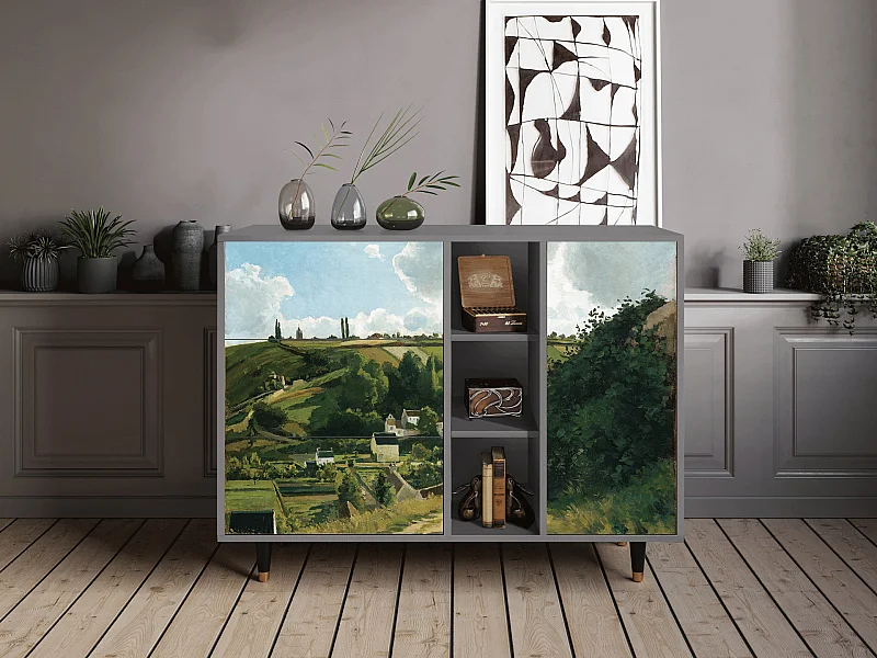 Buffet - 125x98x48 cm - BS2 - Jalais Hill by Pissarro, Gris