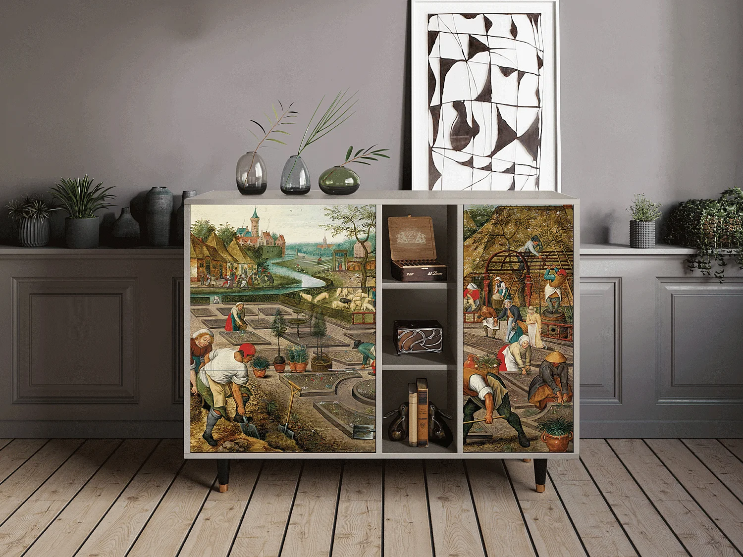 Buffet - 125x98x48 cm - BS2 - The Younger - Spring, Sable