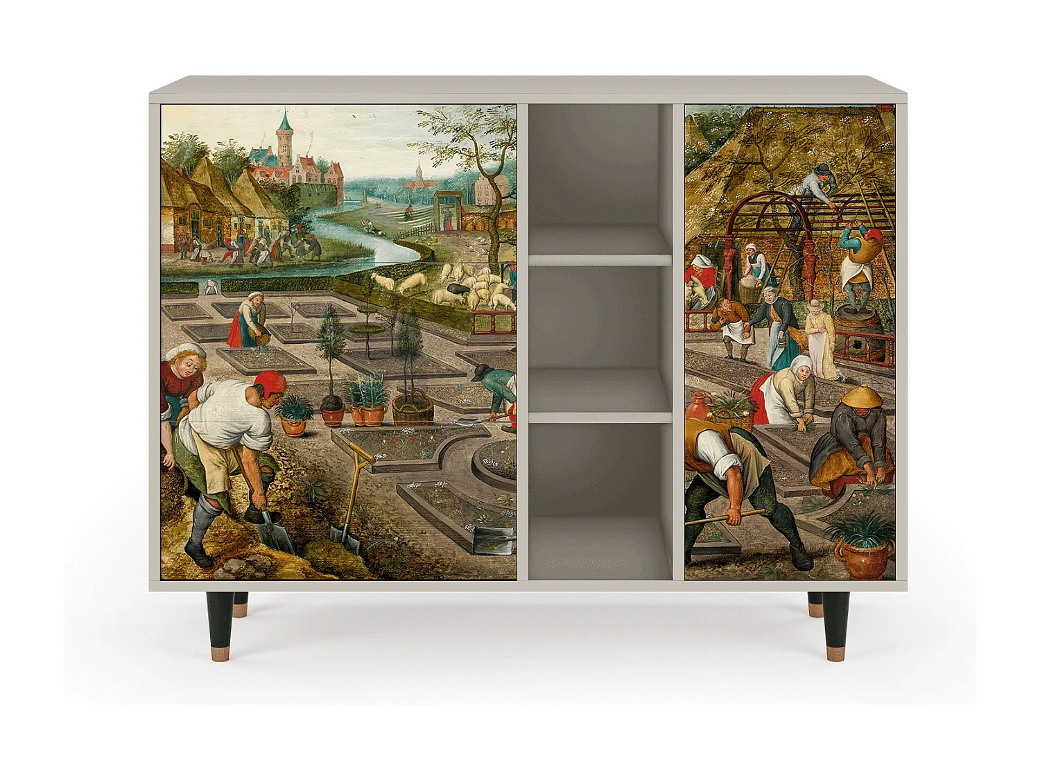 Buffet - 125x98x48 cm - BS2 - The Younger - Spring, Sable