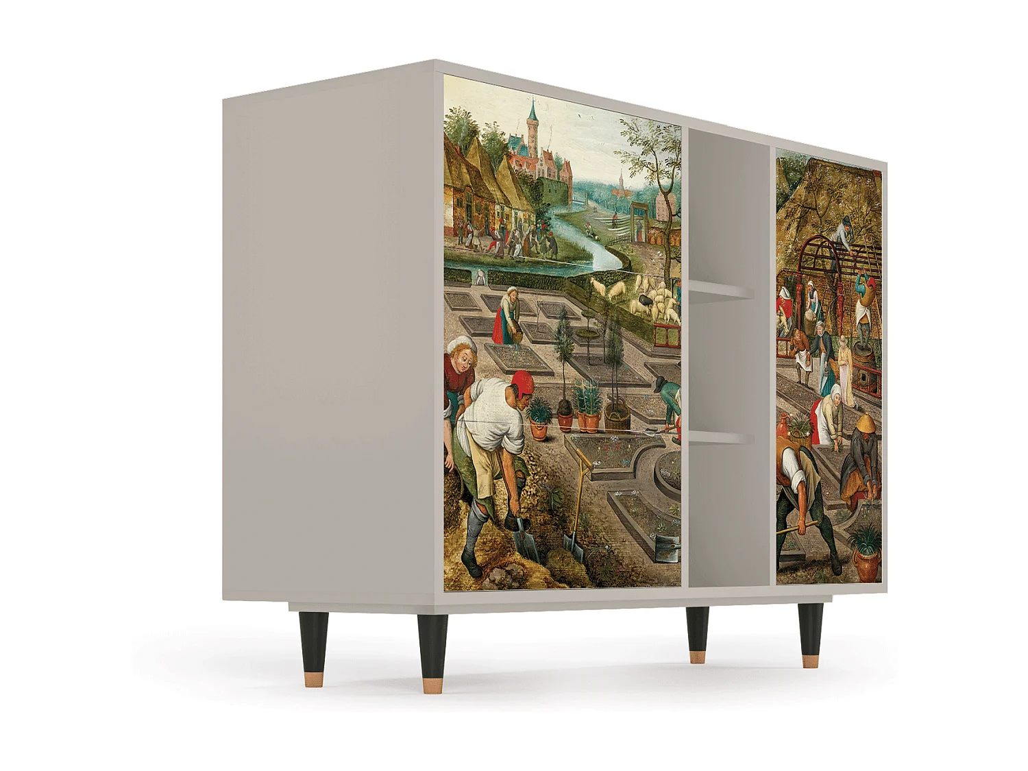 Buffet - 125x98x48 cm - BS2 - The Younger - Spring, Sable